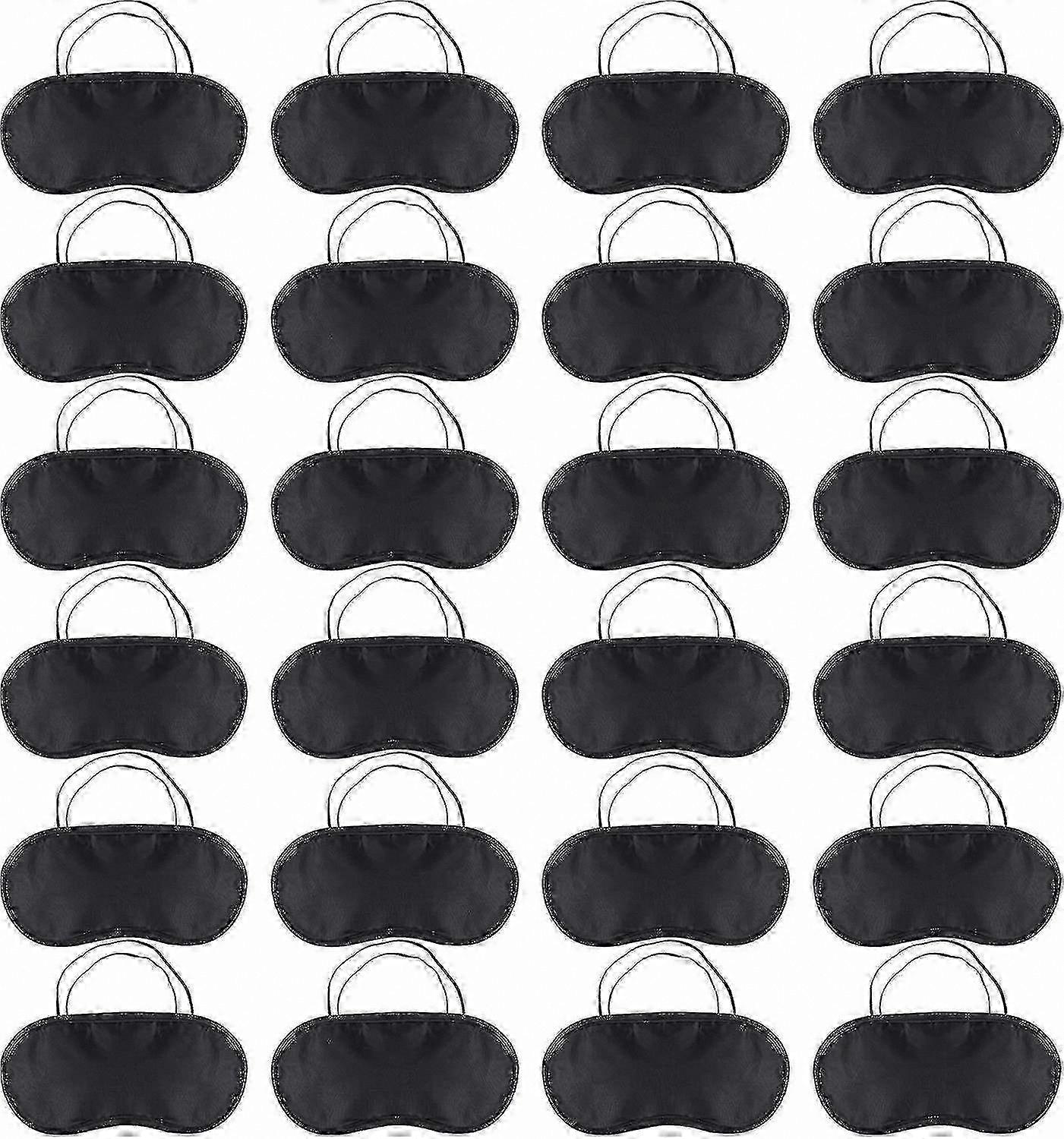 24-Pack Soft Sleep Mask for Travel, Comfortable Blindfold Eye Shade Cover for Rest and Relaxation