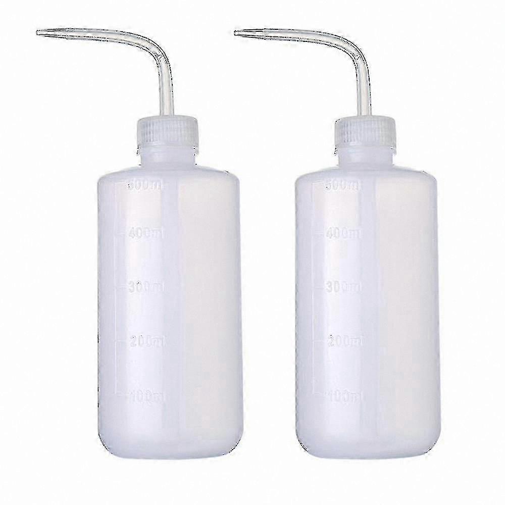 2-Pack 500ml Wash Bottles for Tattoo Care Use