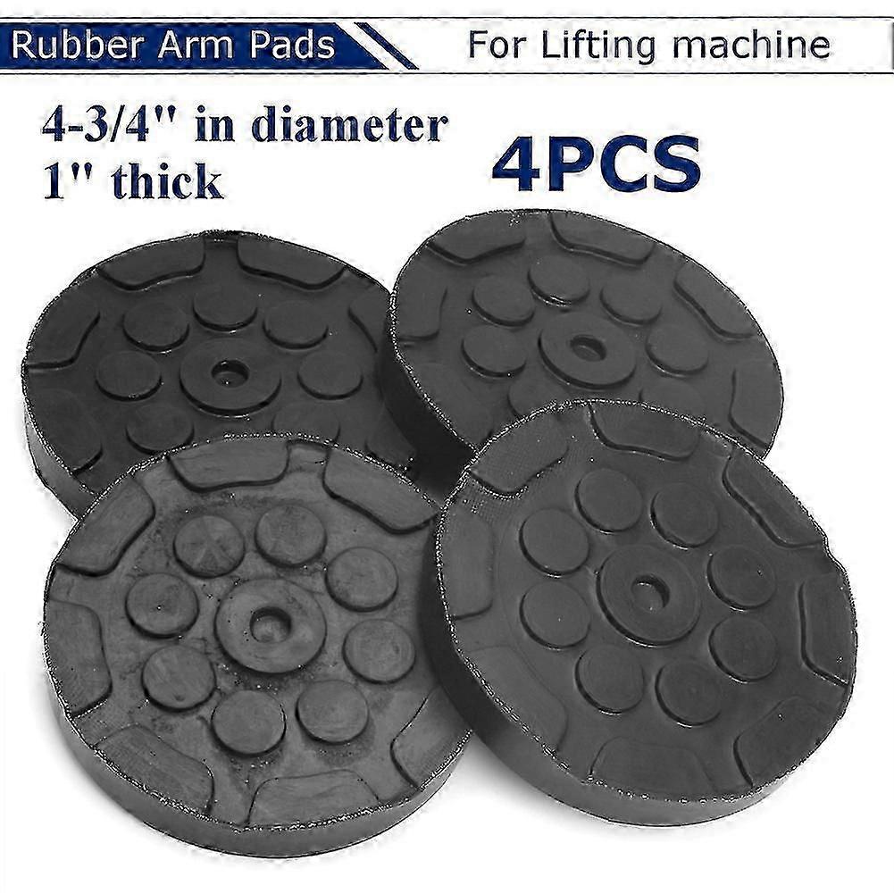 4 almohadillas redondas de goma blanda para el polipasto de la carretilla elevadora automática del automóvil - Juego de cojines protectores