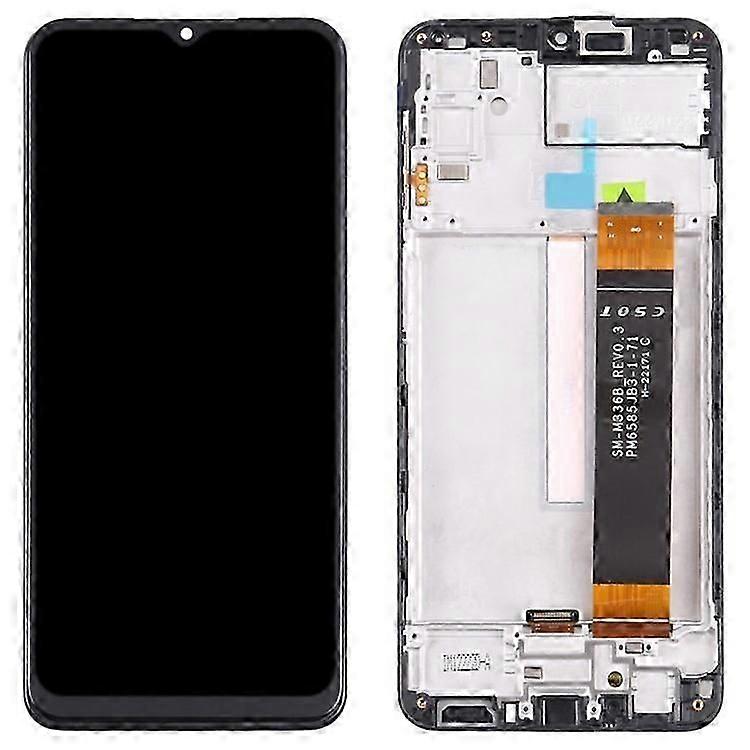 Compatible For Samsung Galaxy M33 5G (Global Version) M336B OEM Grade S LCD Screen and Digitizer Assembly + Frame Replacement Part