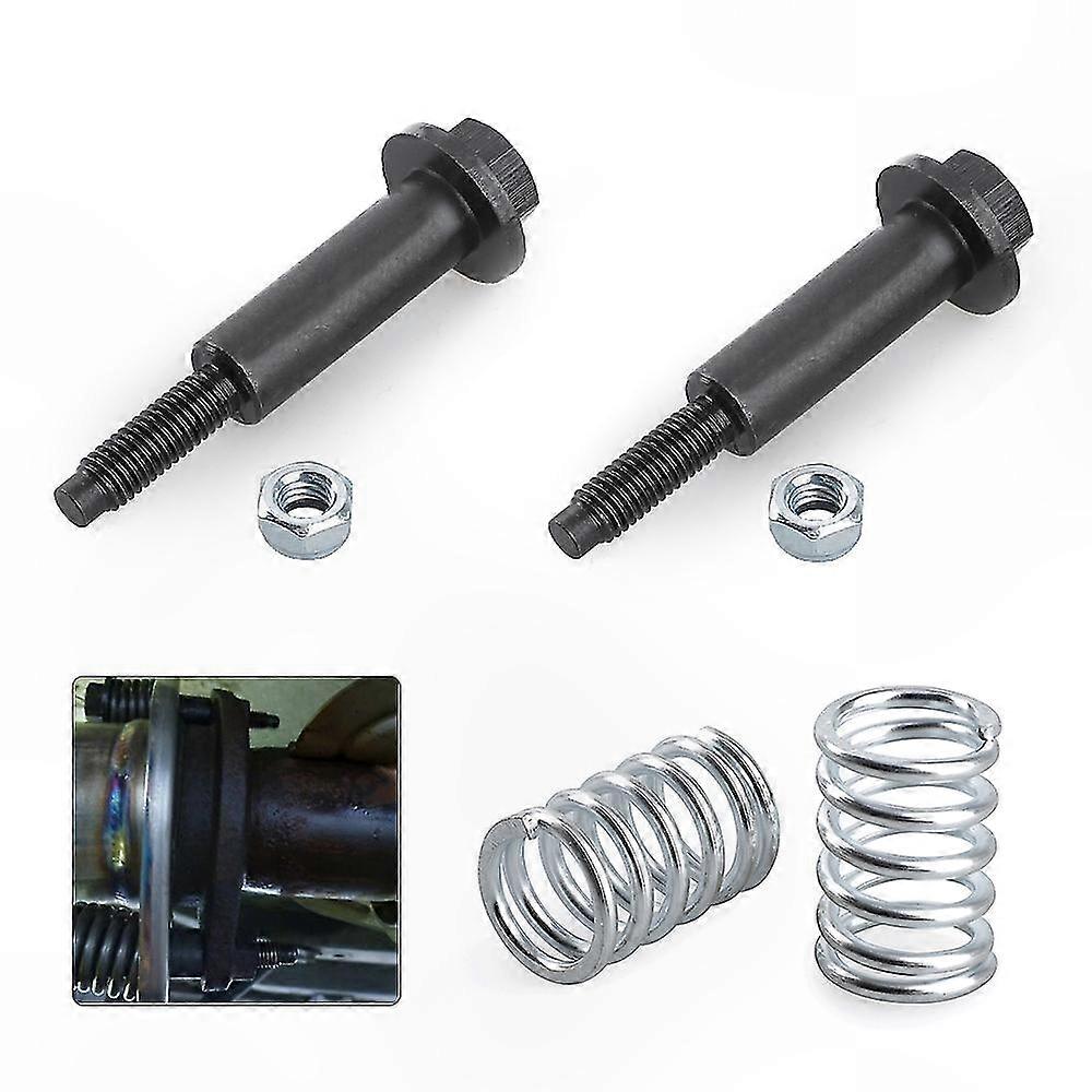 Universal Exhaust Bolt and Spring Nut Kit for Center Pipe Repair and Fixing Solutions