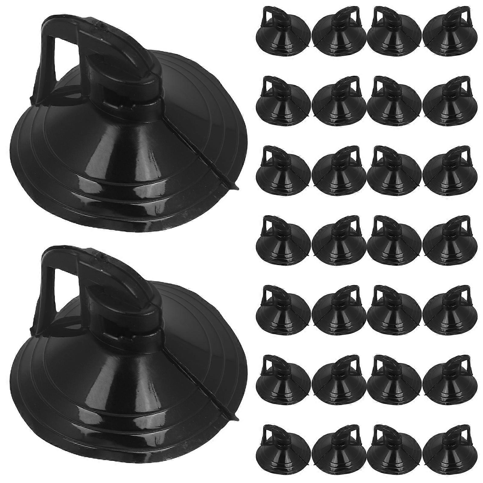 Suction Cups Pvc Car Glass Windshield Window Shade Fixing Black Strong Suction Power 100Pcs