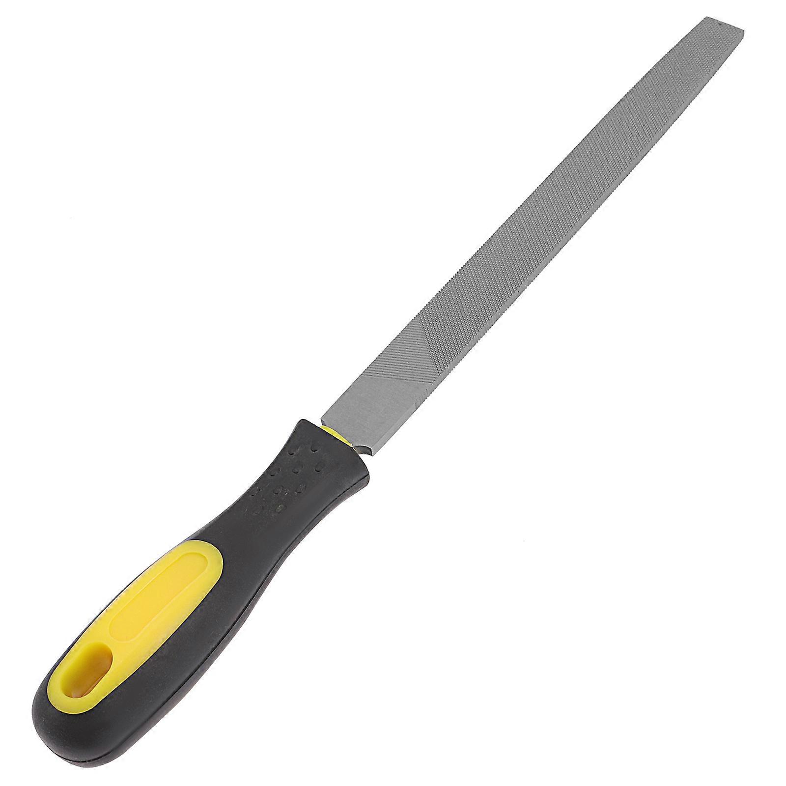 Sharpening Flat File Metalworking Tools Multi Color T12 Carbon Steel with Handle for Metal Polishing 1Pack