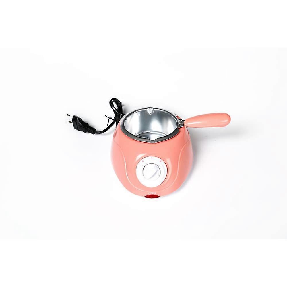 Chocolate Fondue Set Electric Fondue Warmer With Removable Pot Keeps Warm For Chocolate And Cheese Pink