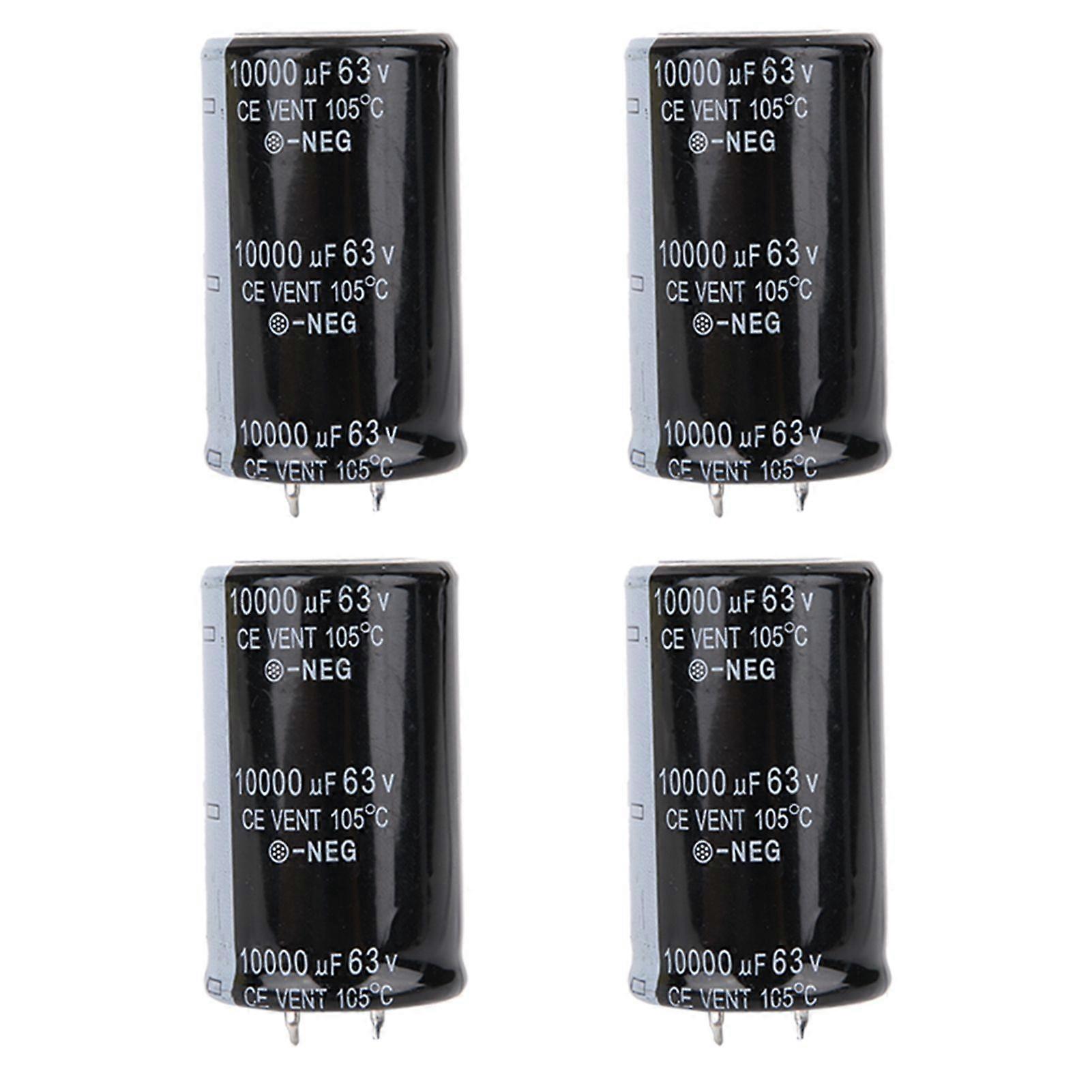 4Pcs 30*50mm Audio Electrolytic Capacitor 10000uF 63V Electronic Component for Amplifier