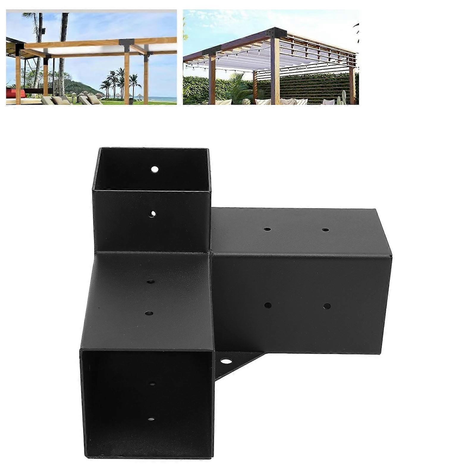 Fully Welded Galvanized Gazebo Post Bracket 3 Way 9.25cm