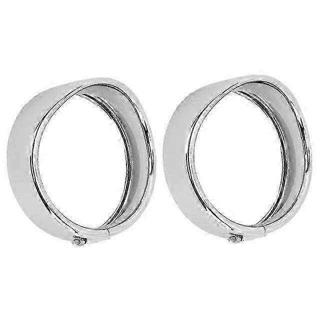 Motorcycle Headlight Trim Visor Ring 7" Bezel 4.5" LED Head Lamp Fo...