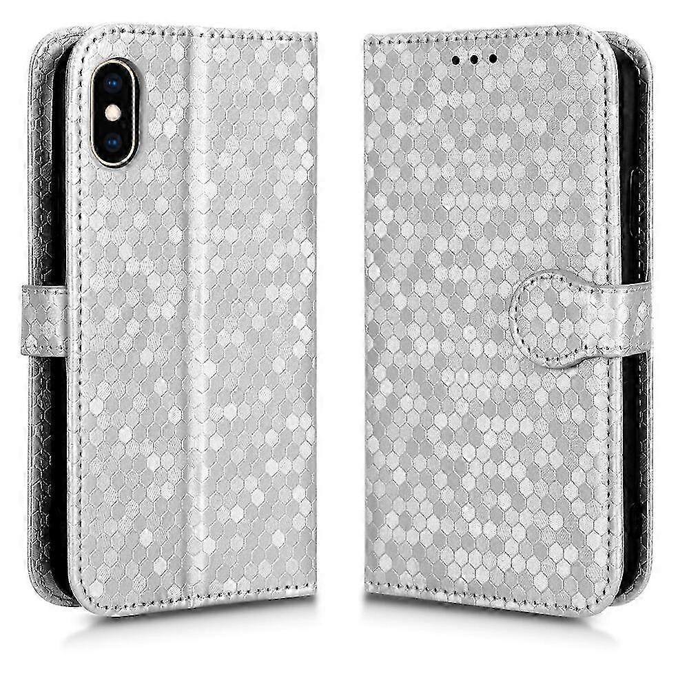 Case for iPhone X/XS Cover with Card HolderKickstand Magnetic Leath...