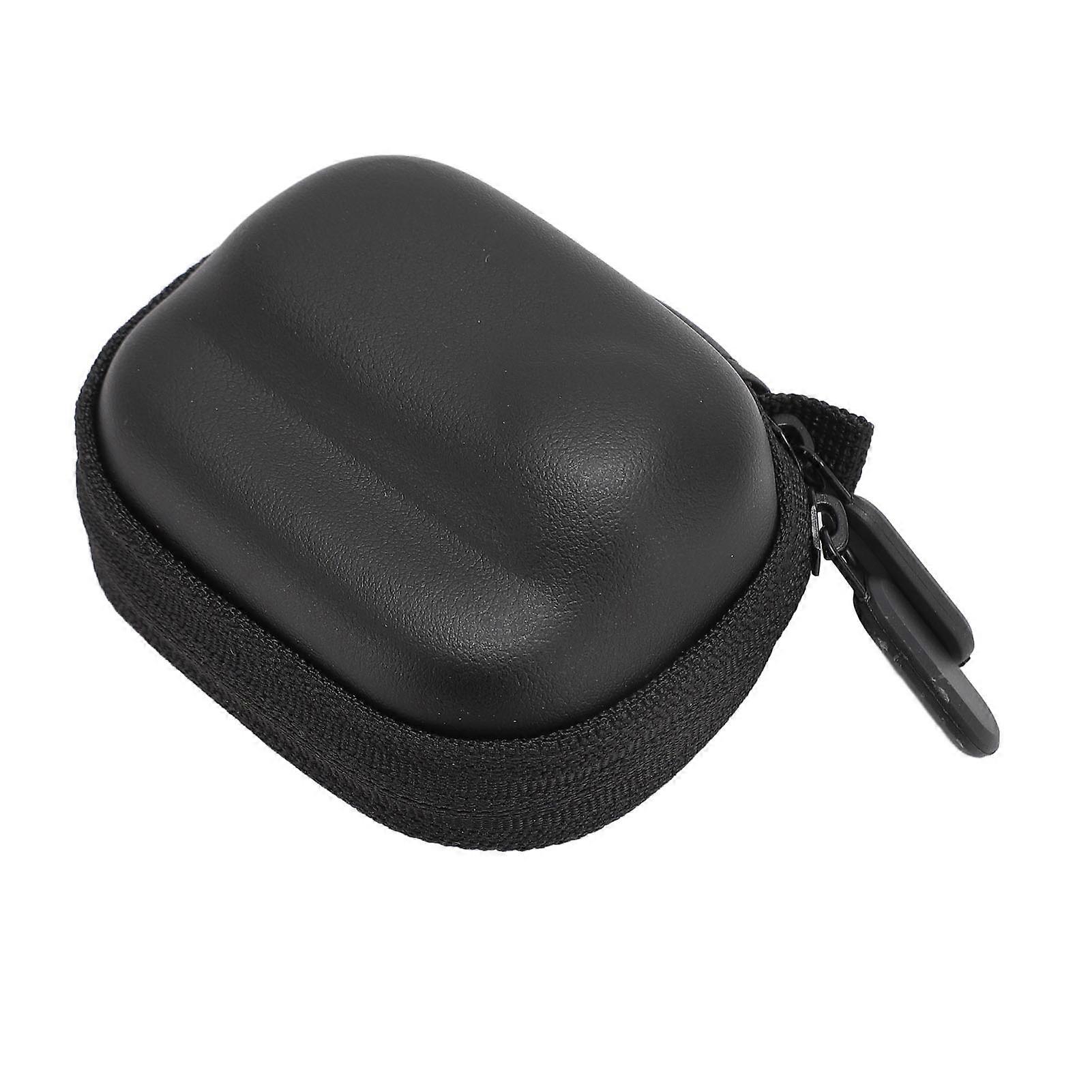 Mini Hard Shell PU Storage Bag with Buckle for GO3 Black