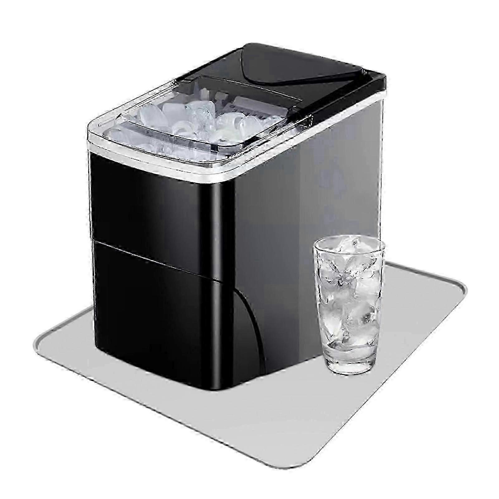 Reusable Ice Maker Pad with Countertop Water Absorbent Mat and Dish Drying Function for Kitchen Use