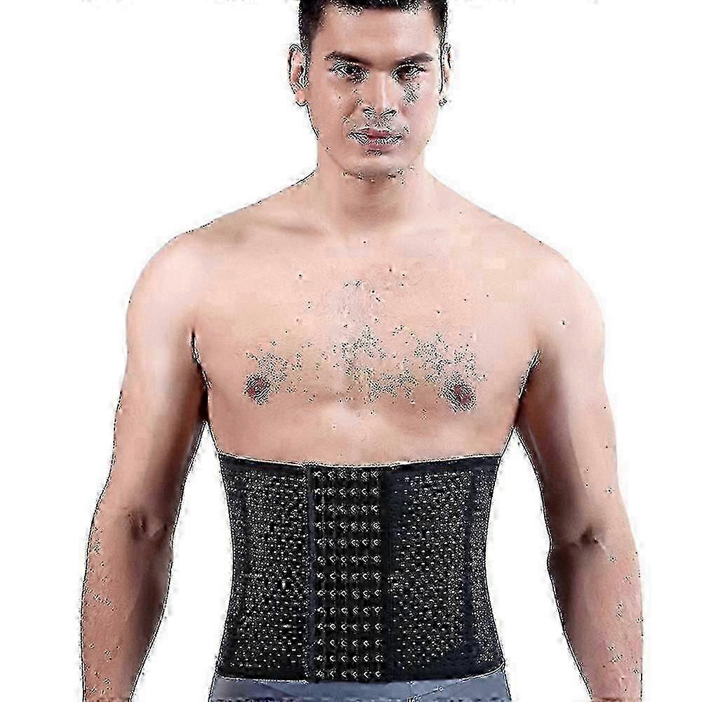 Tummy control belt for men with hook-and-eye