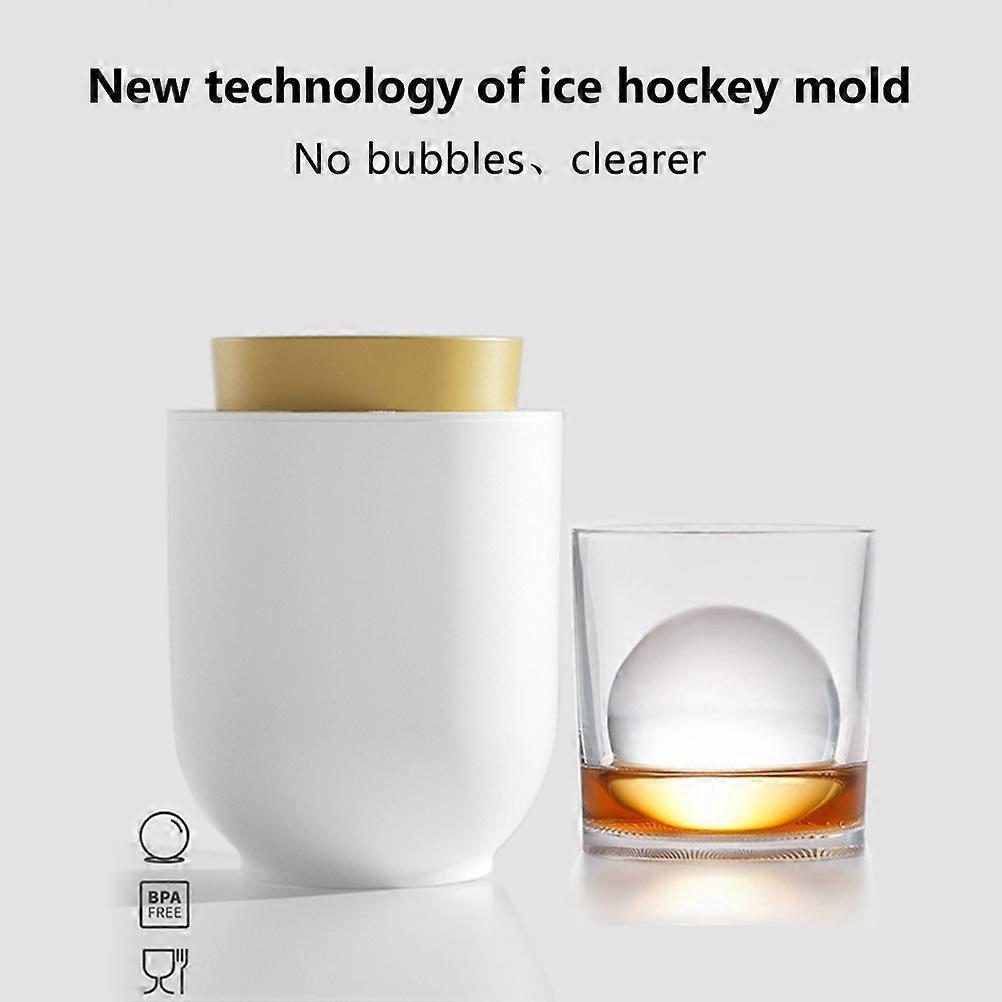 Whiskey Ice Mold Sphere with Lid 10.9x10.9x14.7cm Reusable