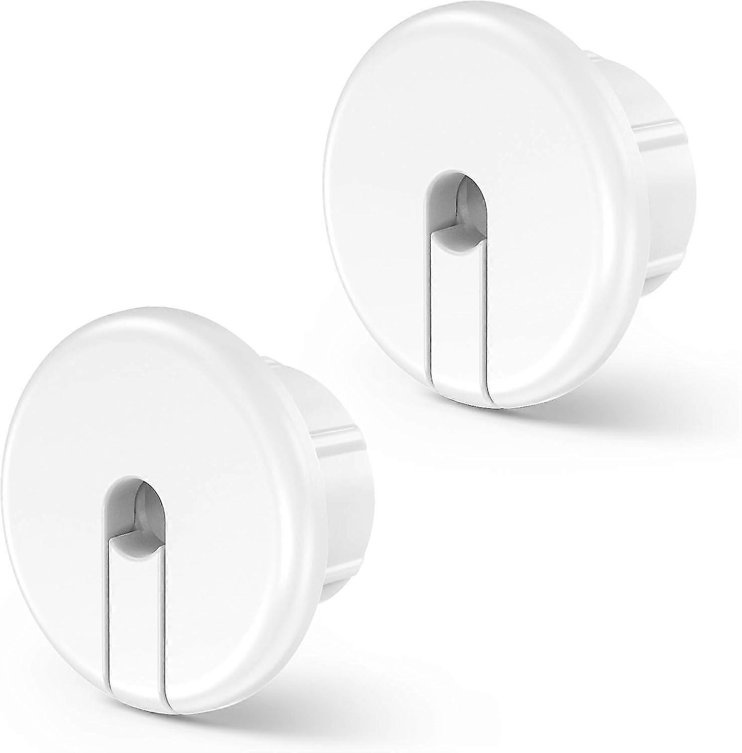 2pcs 1-Inch White Wall Cable Grommets for Ethernet & Starlink Pass Through Socket