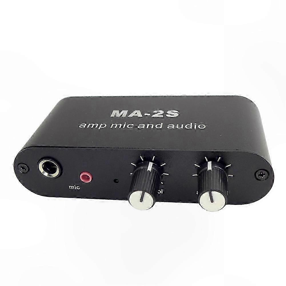 3.5mm Condenser Mic Preamplifier Mixer Adapter o Interface