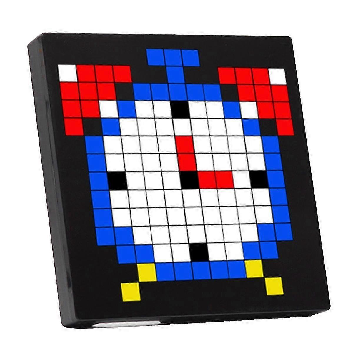 LED 32x32 Pixel Display Night Light with Smart APP Control: Programmable Screen, DIY Text, Animation & Photo Functionality