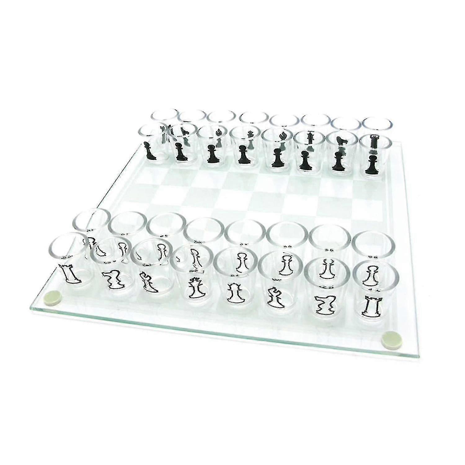 25x25cm Shot Plastics Chess Set Drinking Game Set Durable Reusable Family Z57767