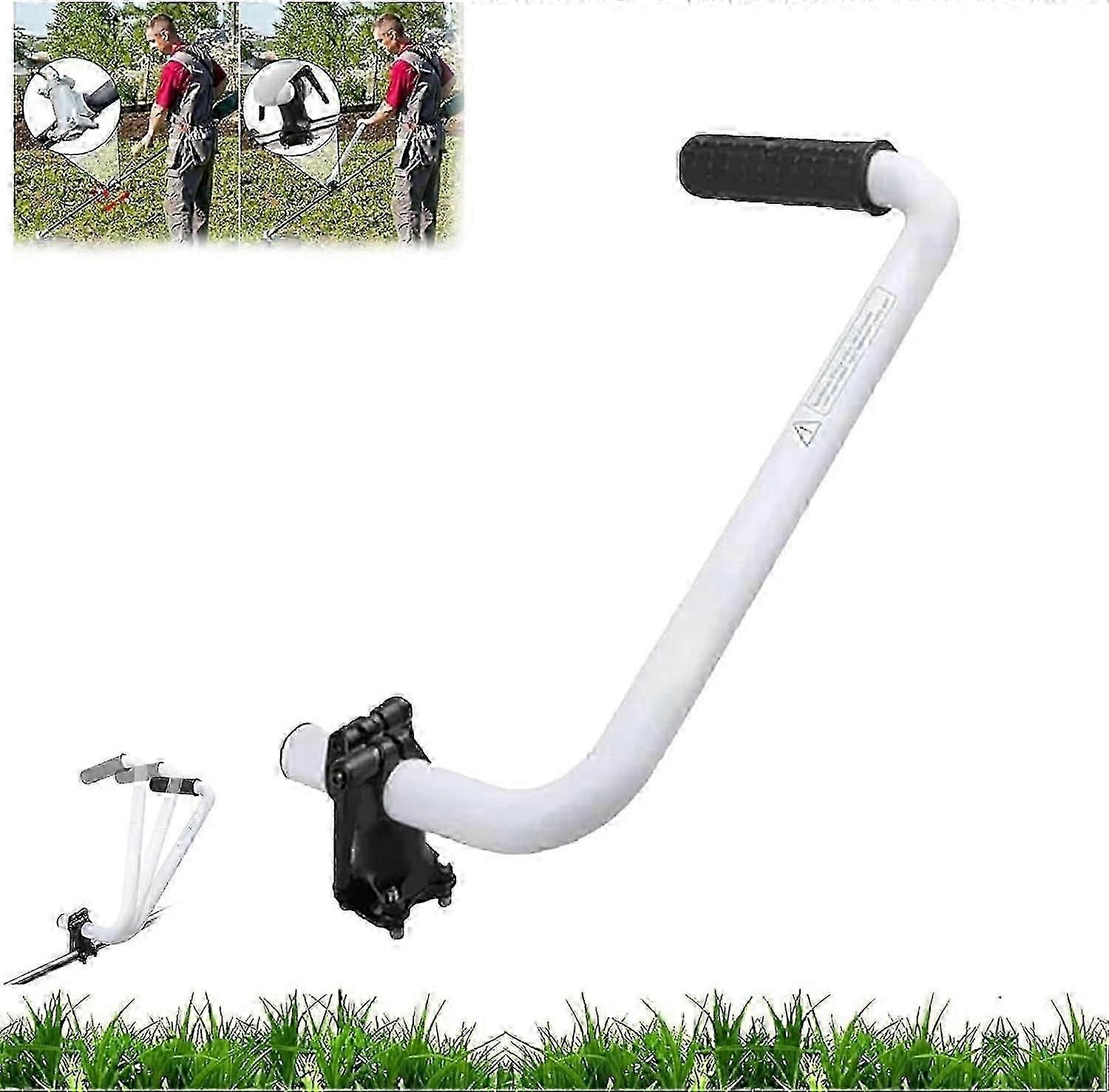 Upgraded weed eater handle for easy yard trimming, ergonomic grip