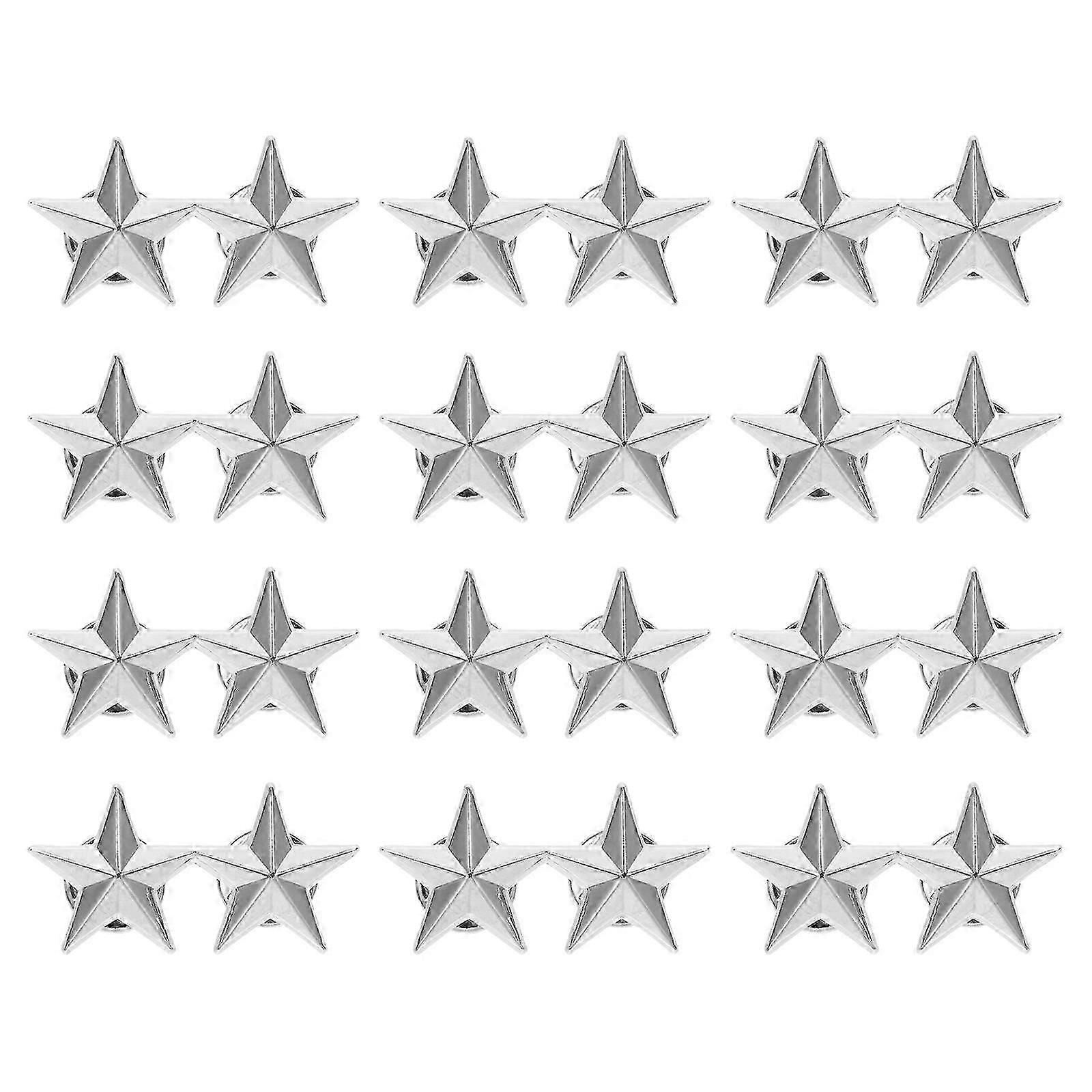 12db Star Shape jelvények lapel csapok star rating jelvények party jelmez dekorációk