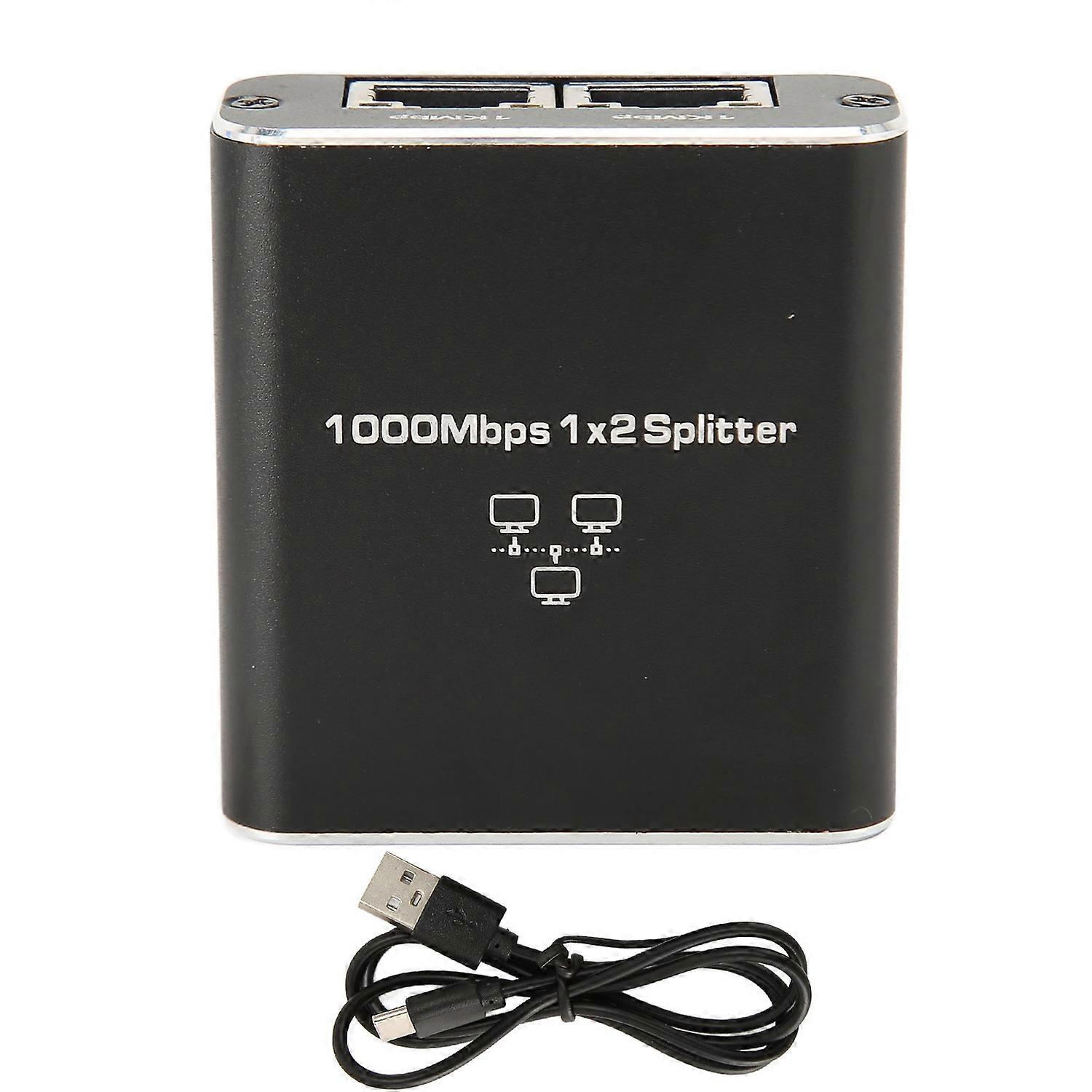 Feature:
1. 1 In 2 Out: Gigabit splitter supports two devices to access the Internet at the same tim