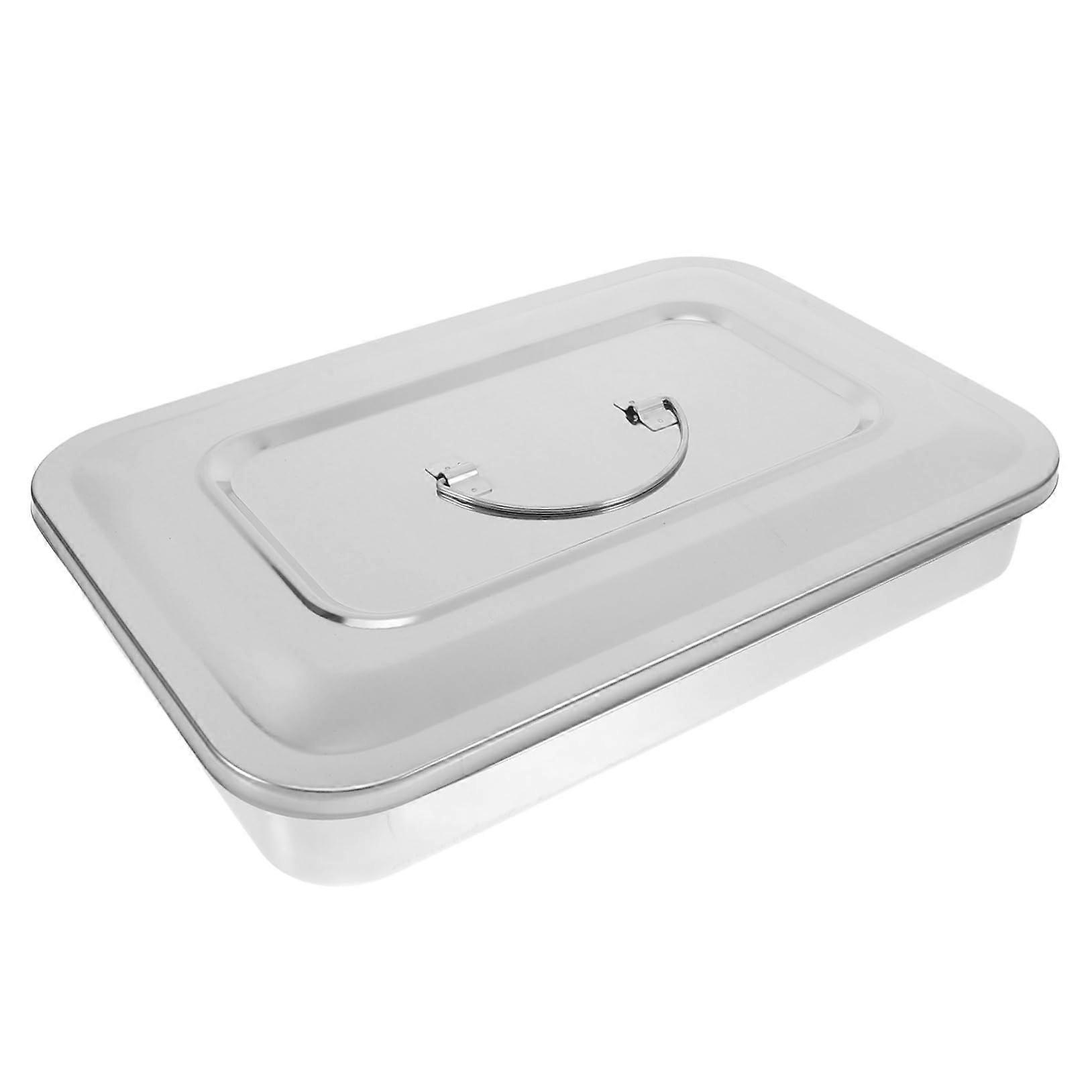 Stainless Steel Portable Box Medical Storage Case With Handle Deep Structure Leakproof Meets Healthcare Standards