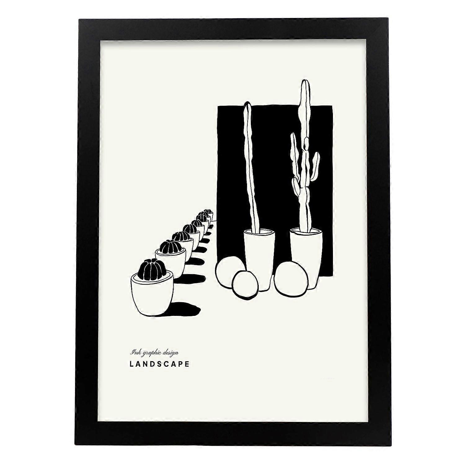 Affiche de cactus de taille moyenne