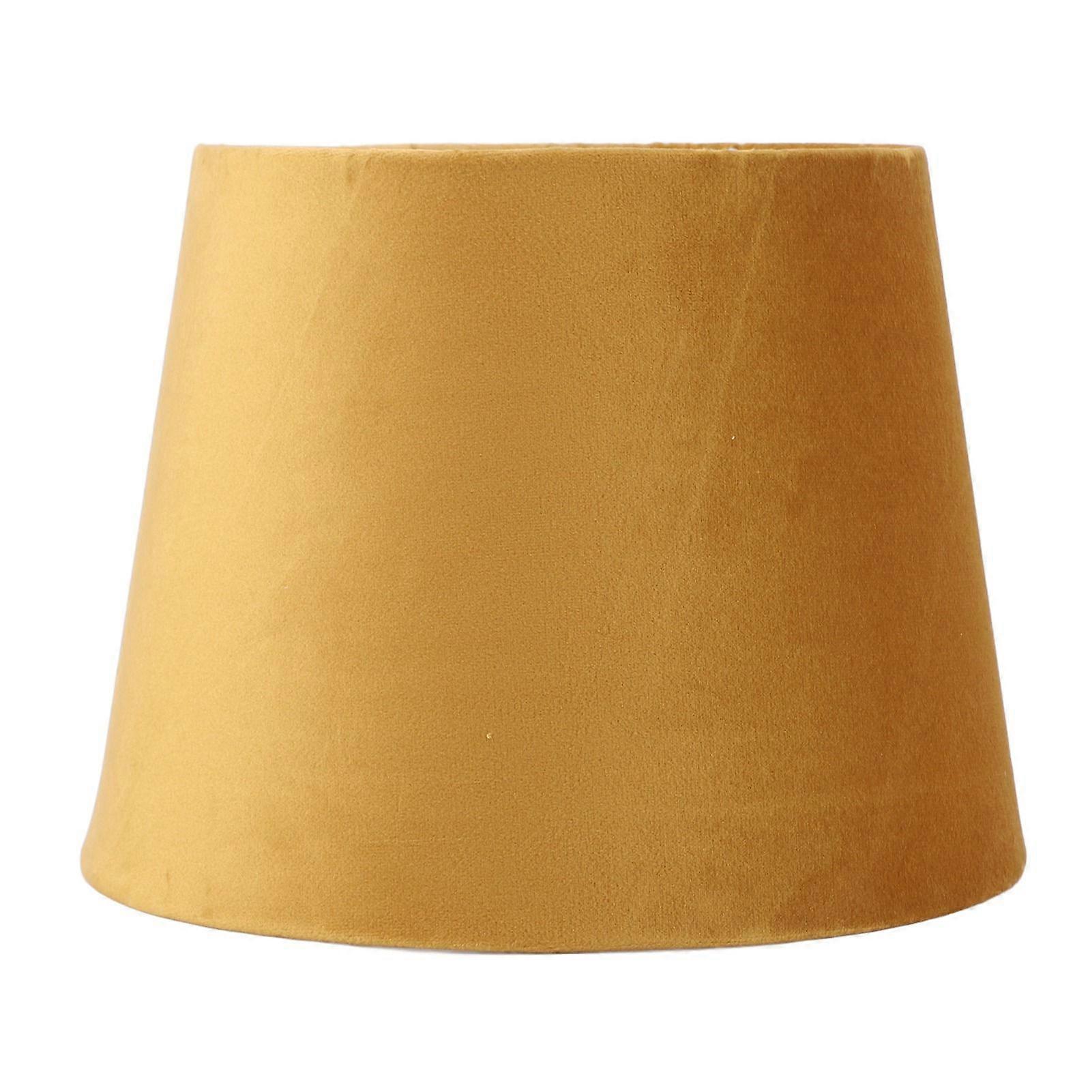 Fabric Lampshade E27 E14 Velvet Conical Decorative Lamp Replacement Shade for Table Bedside Floor Lamp Gold