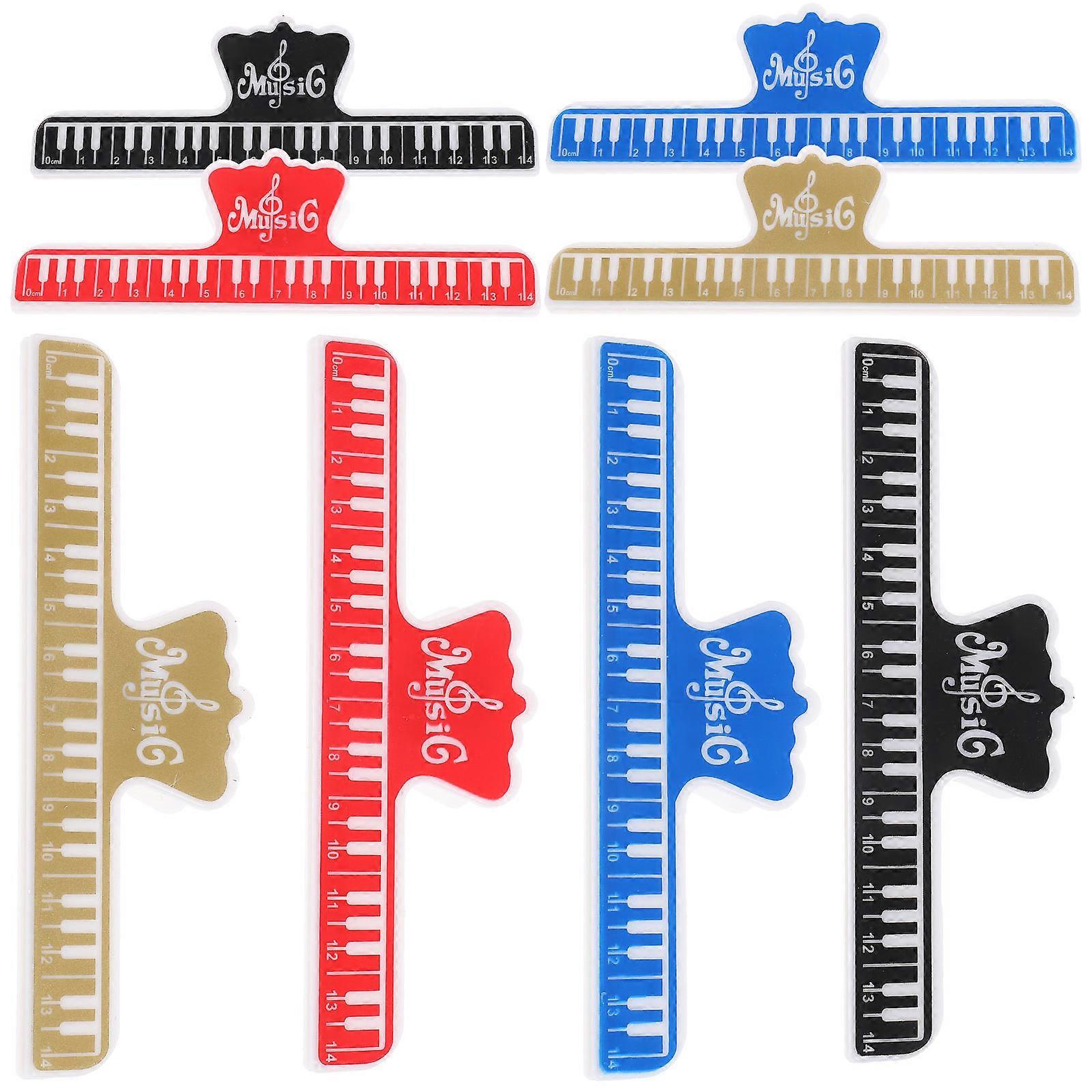 Sheet Music Clips Piano Book Clips for Holding 8Pcs Musical Book Pages Securely