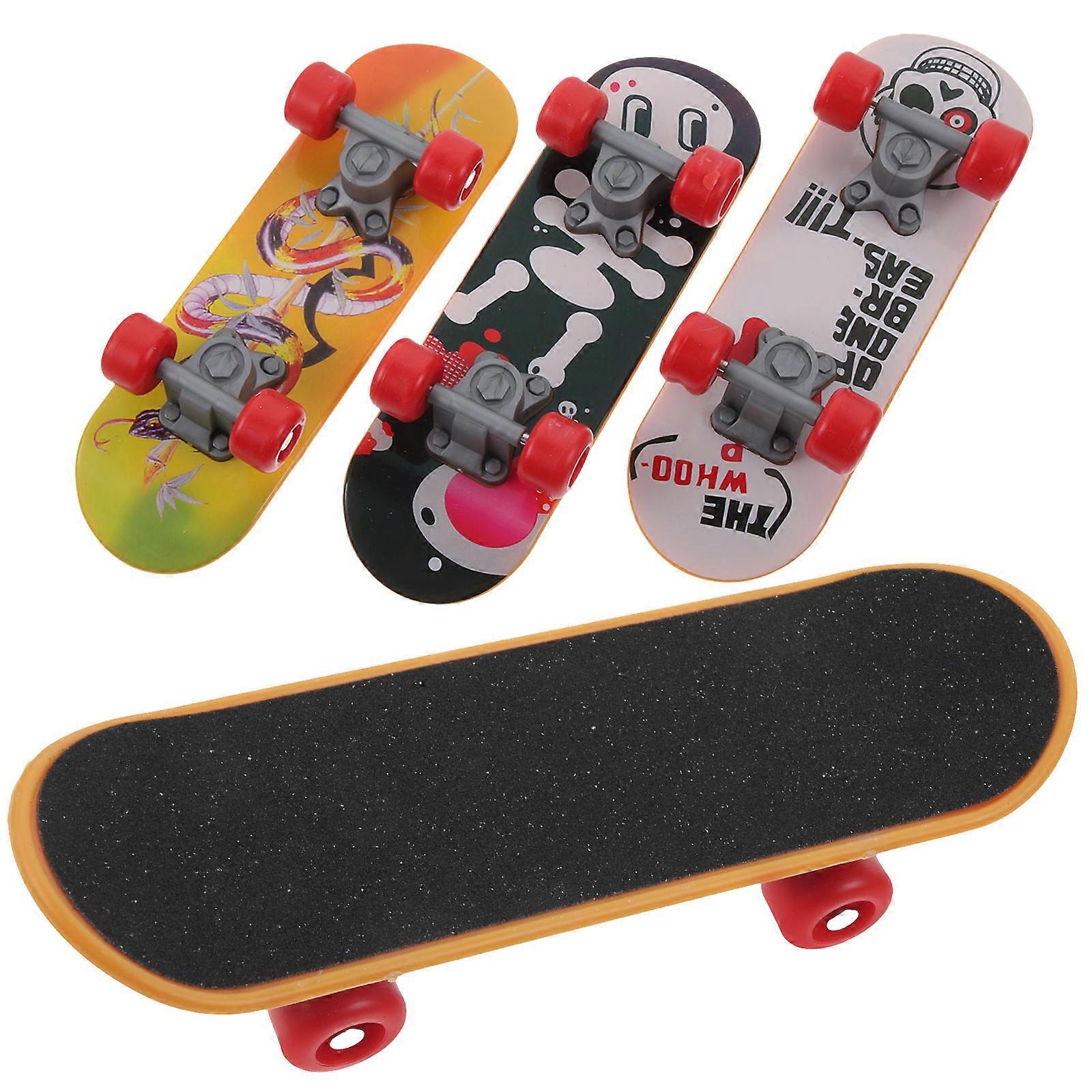 Parrot Skateboard Bird Skating Board Plaything for Pet Use 4Pcs