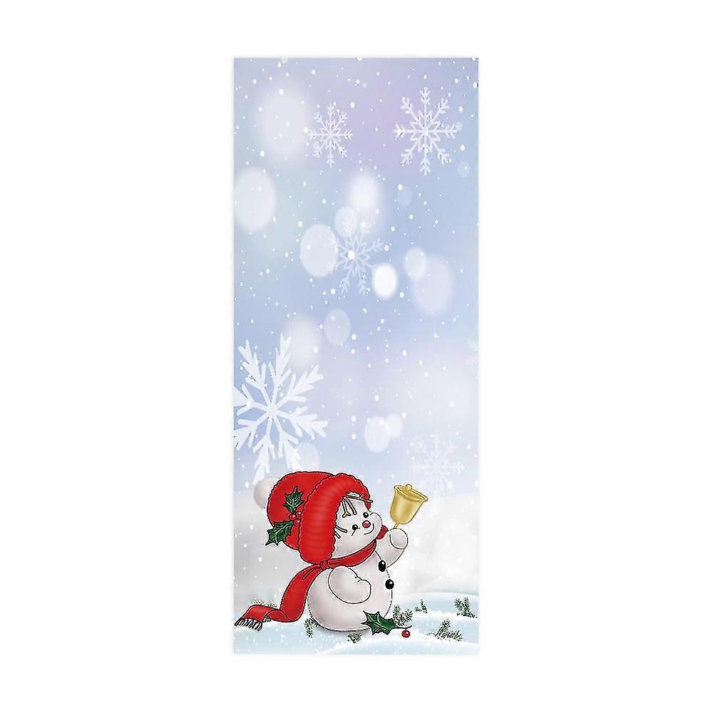 (S)Christmas door stickers Simulated Christmas tree stickers Festive party decoration wallpaper wal