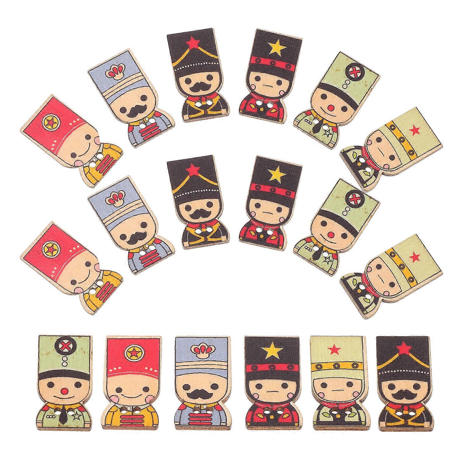 Sewing Button Clothing Embellishment Diy Decoration Button Replacement Wood Material Crafts Projects 1Set