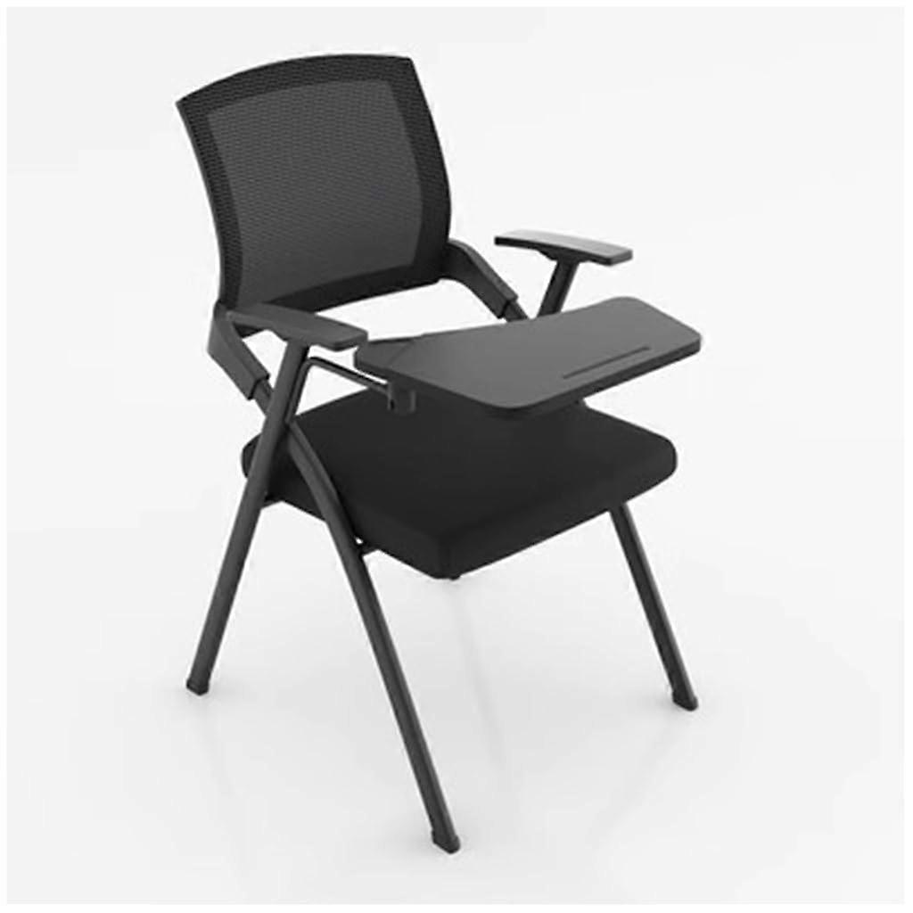 Ergonomic Black Folding Desk Chair With Wide Seat For Office Meetings Ergonomic Design