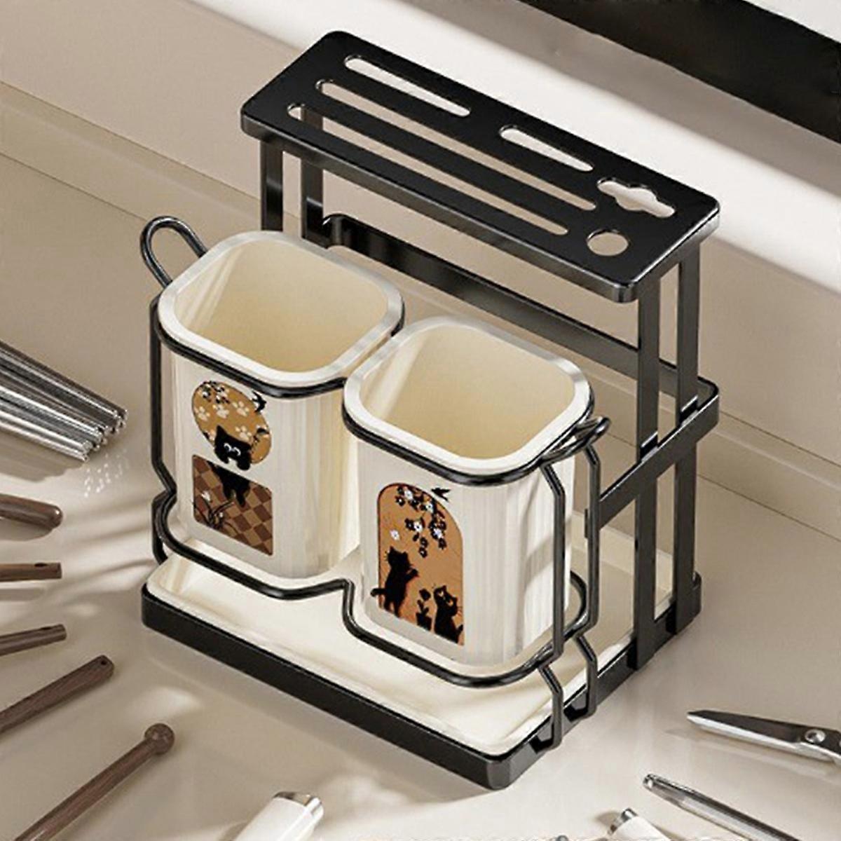 Storage Rack
Integrated Knife Organizer