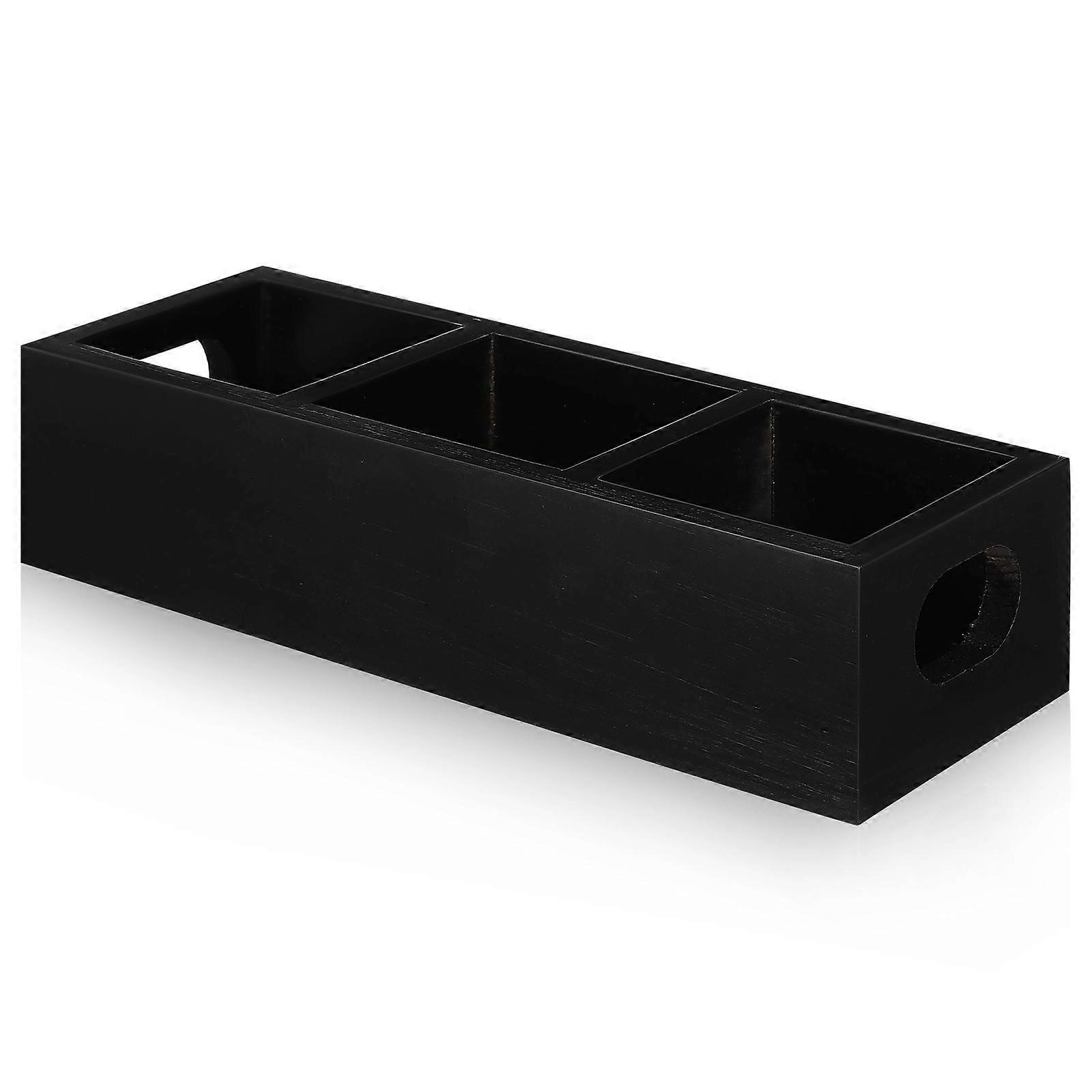 Wooden Tea Box Organizer Tea Bag Storage Container 5Pcs Set