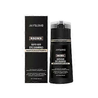 Jaysui Men's Instant Hairdressing Shampoo Natural Brown Dyeing Color Uniformly Light and Fluffy Hair Smooth