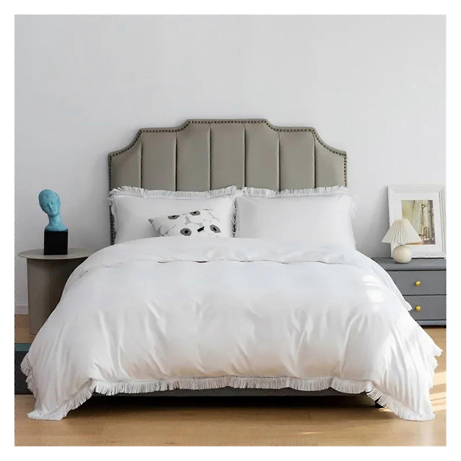 Four Piece Bedding Set Queen King Solid Black Duvet Cover Set Soft Skin Friendly Comforter Bedding