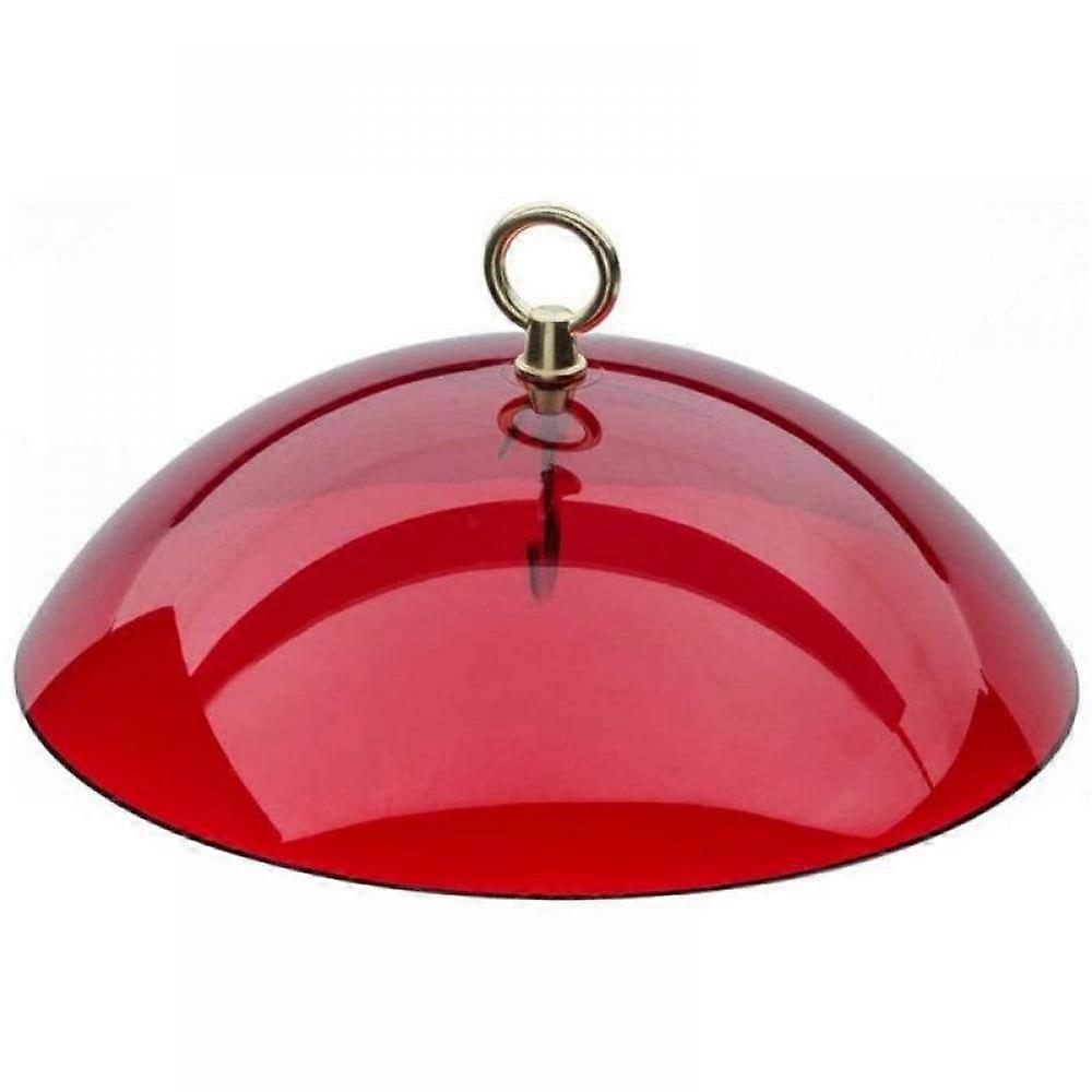 QUTETN 10” Clear Plastic Weather Guard and Squirrel Baffler for Wild Bird Feeders (Clear)