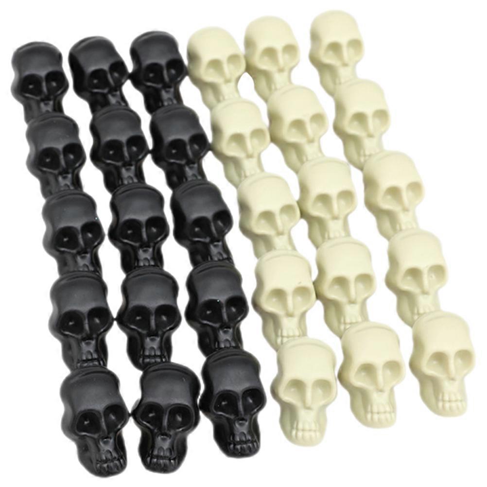 Terrifying Mini Skull Head Ornament 60 Pcs Unique Decoration For Halloween Party And Theme Events Featuring Strong Durability