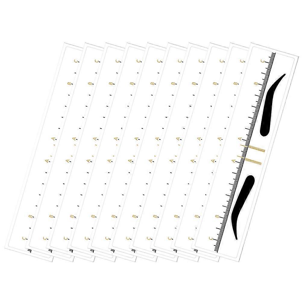 Eyebrow Makeup Stencils Eyebrow Shaping Ruler for Professional Use 150Pcs