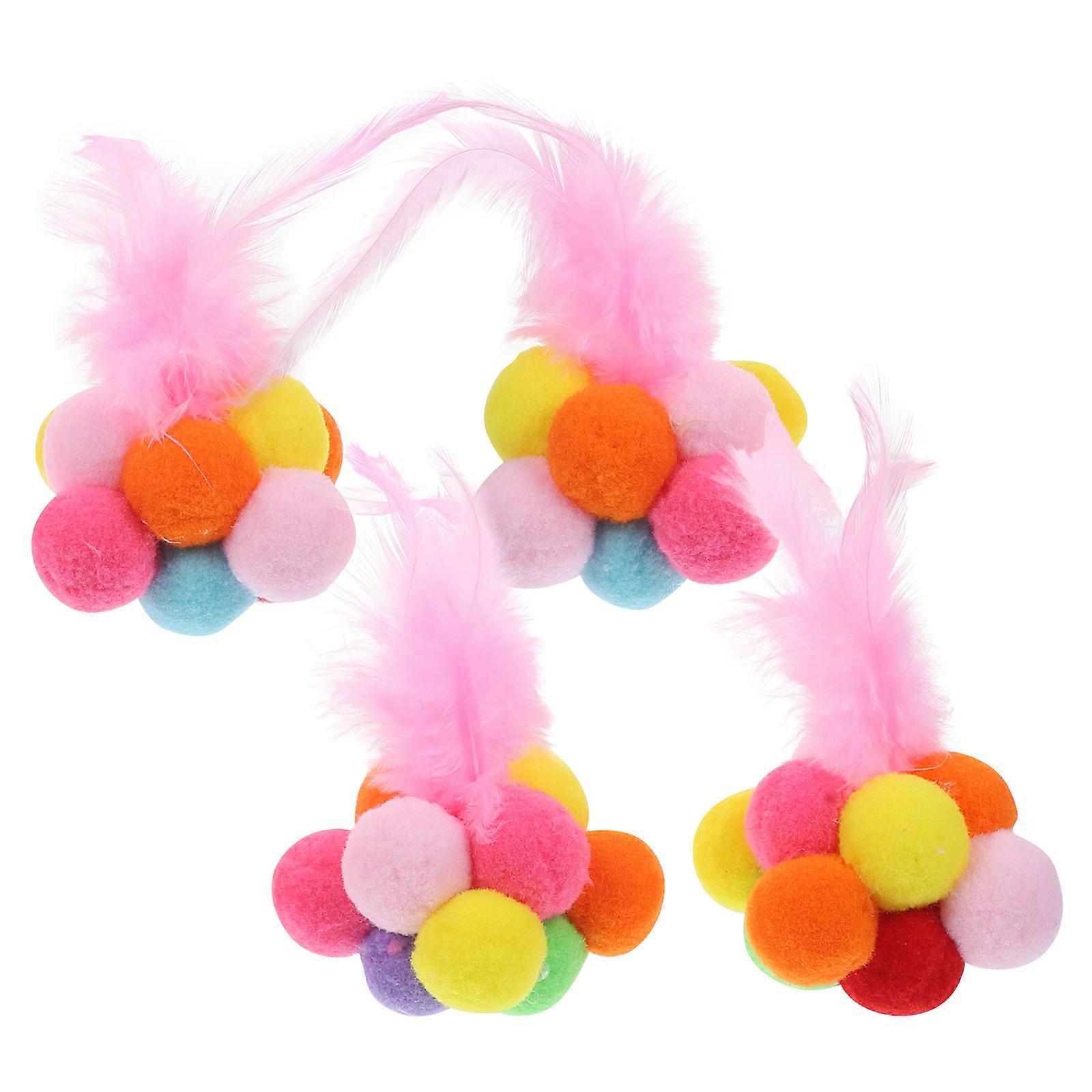 Plush Cat Scratching Ball Toy for Kitten Play 12Pcs