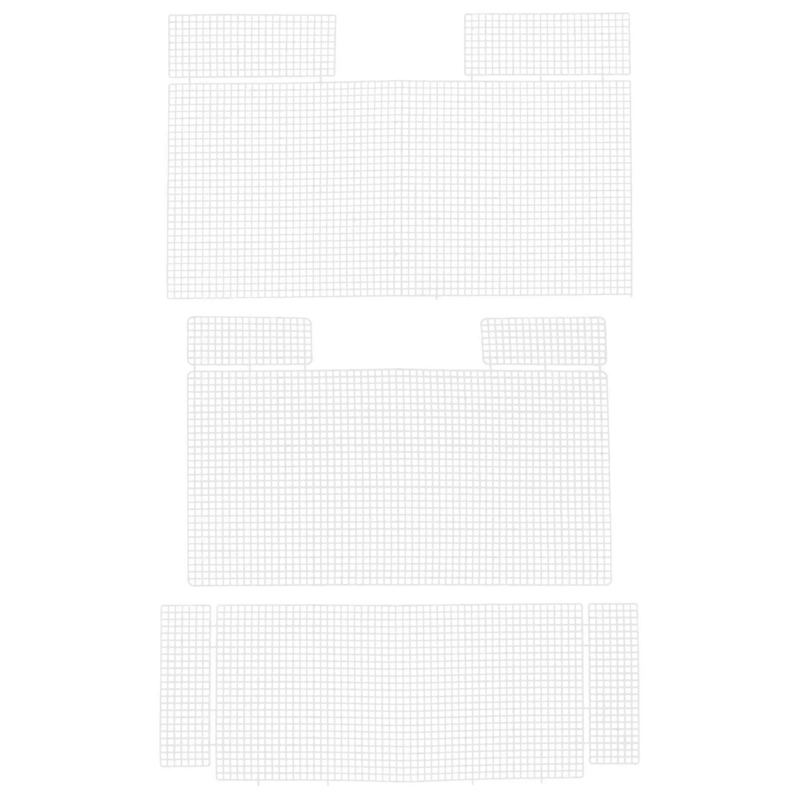 DIY Bag Mesh Sheets Plastic Material for Handbag Craft 15 Sheets