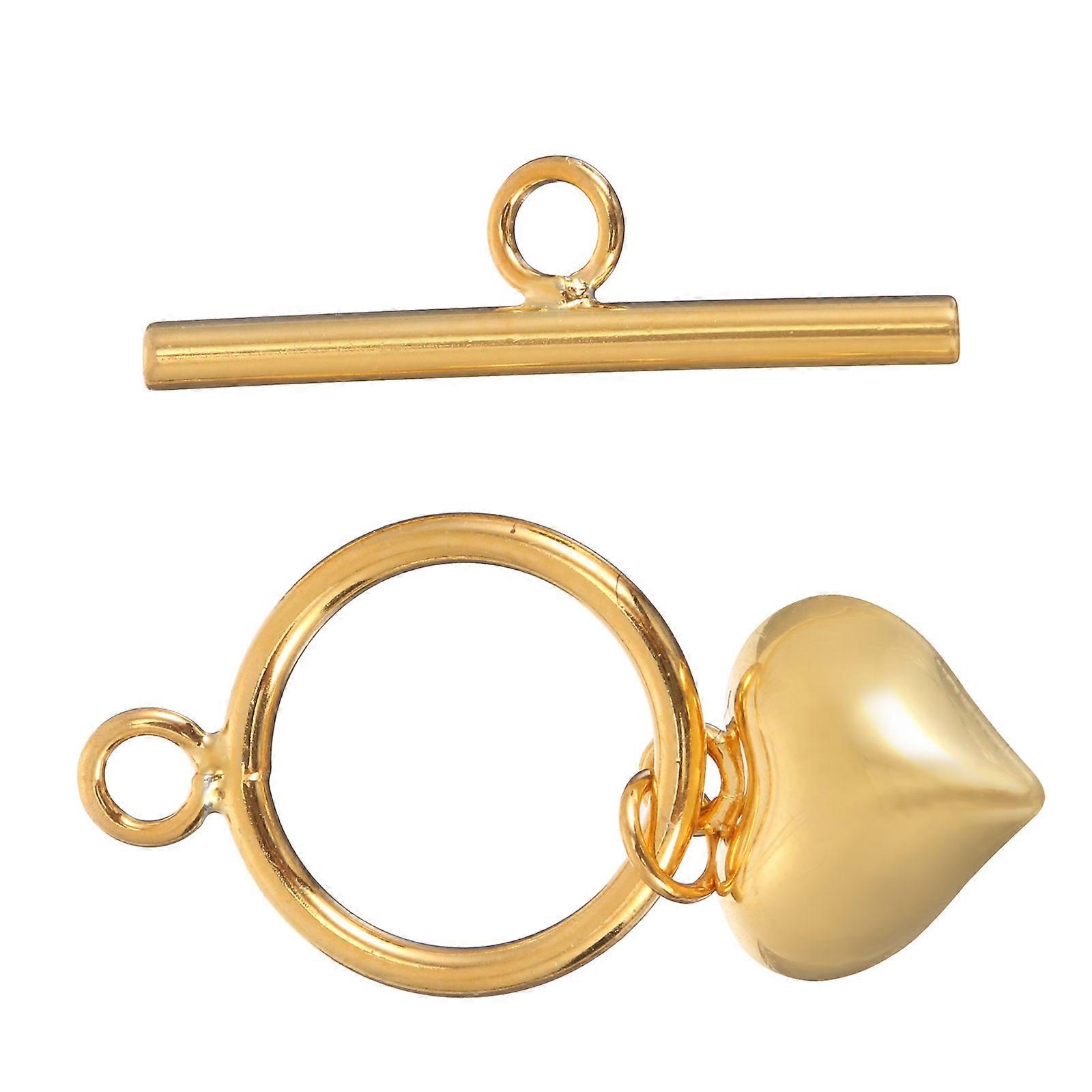 Diy Bracelet Buckle 1 Set Ot Shape Jewelry Making Accessory Simple Golden Clasps