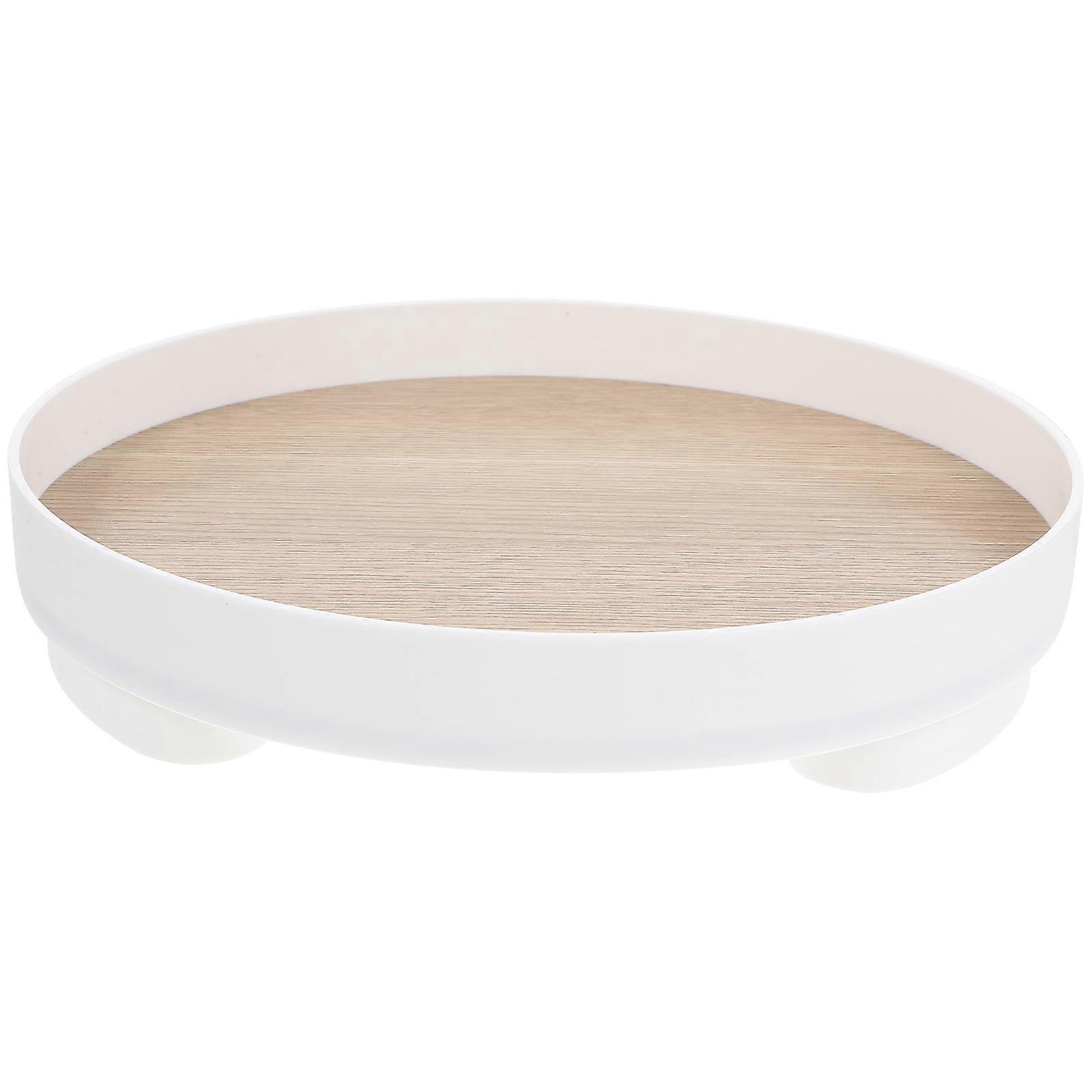 Desktop Storage Plate 2Pcs Rectangular Jewelry Serving Plate For Home Office Bathroom Use In Khaki With Multi-Functional Storage