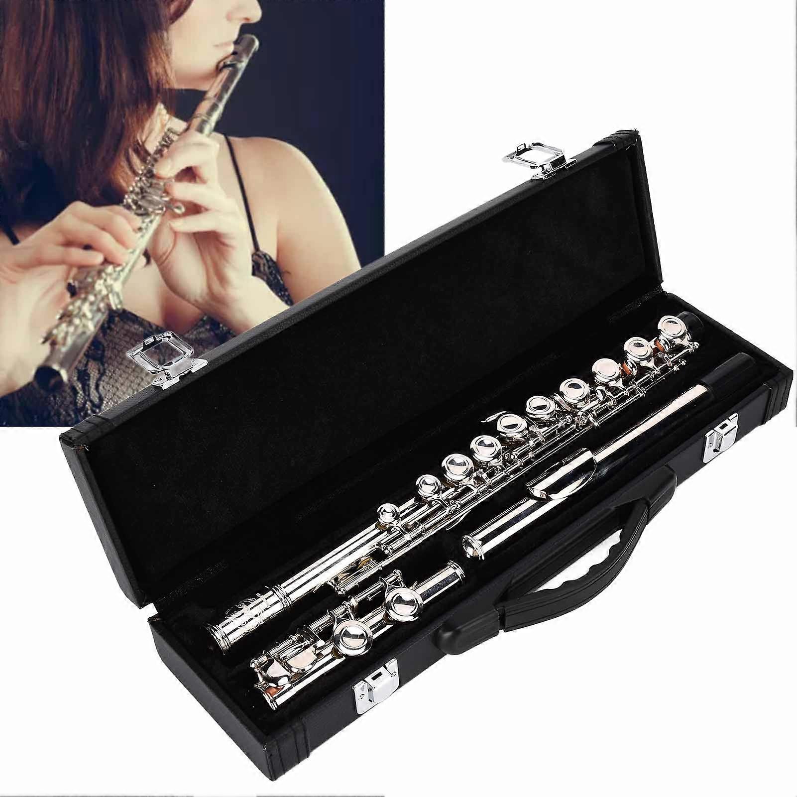 Kit Flauto C Tone 16 Foro Chiuso Cupronichel Argento 36,5cm