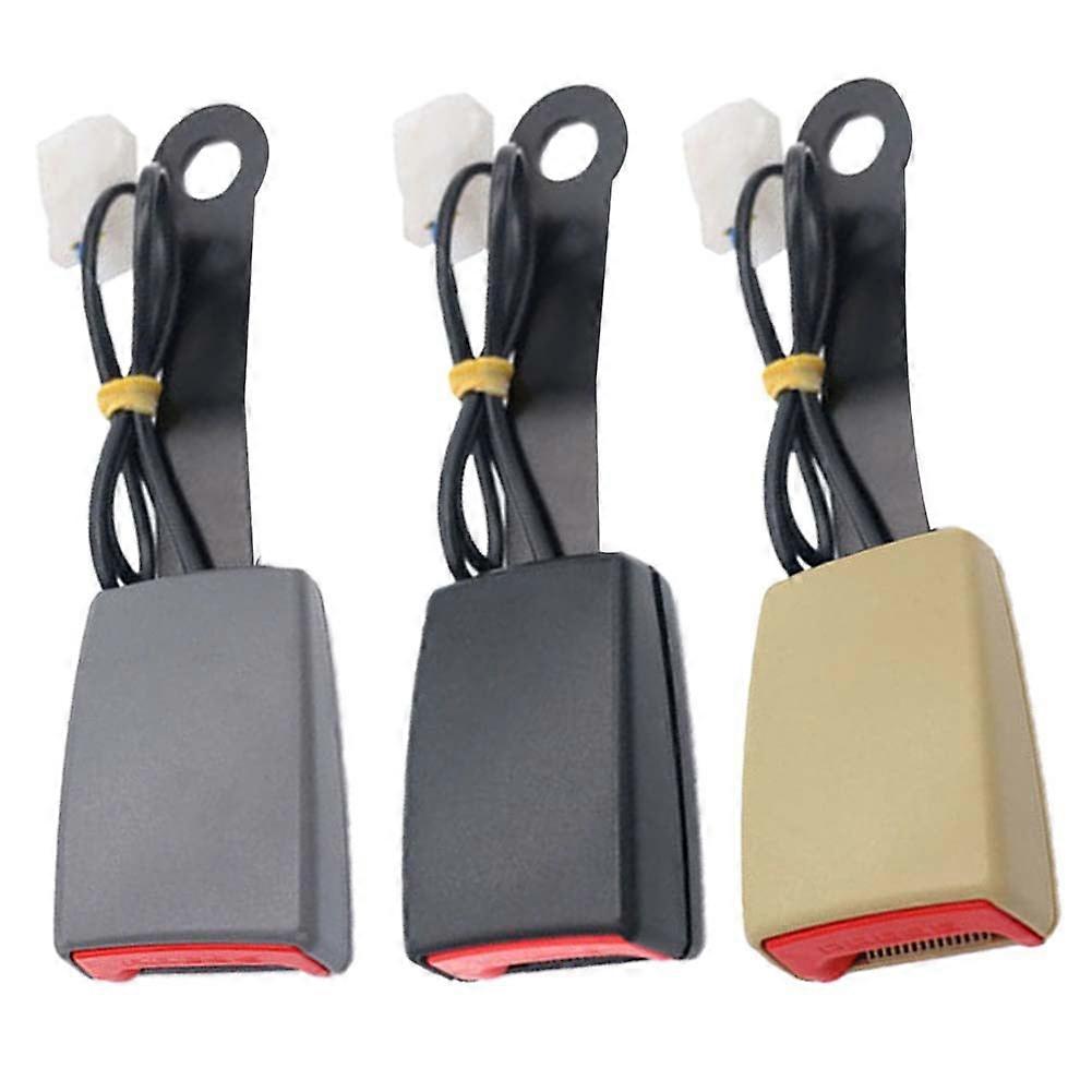 Bluethy Car Seat Safety Belt Locking Buckle Socket Plug Connector with Warning Cable