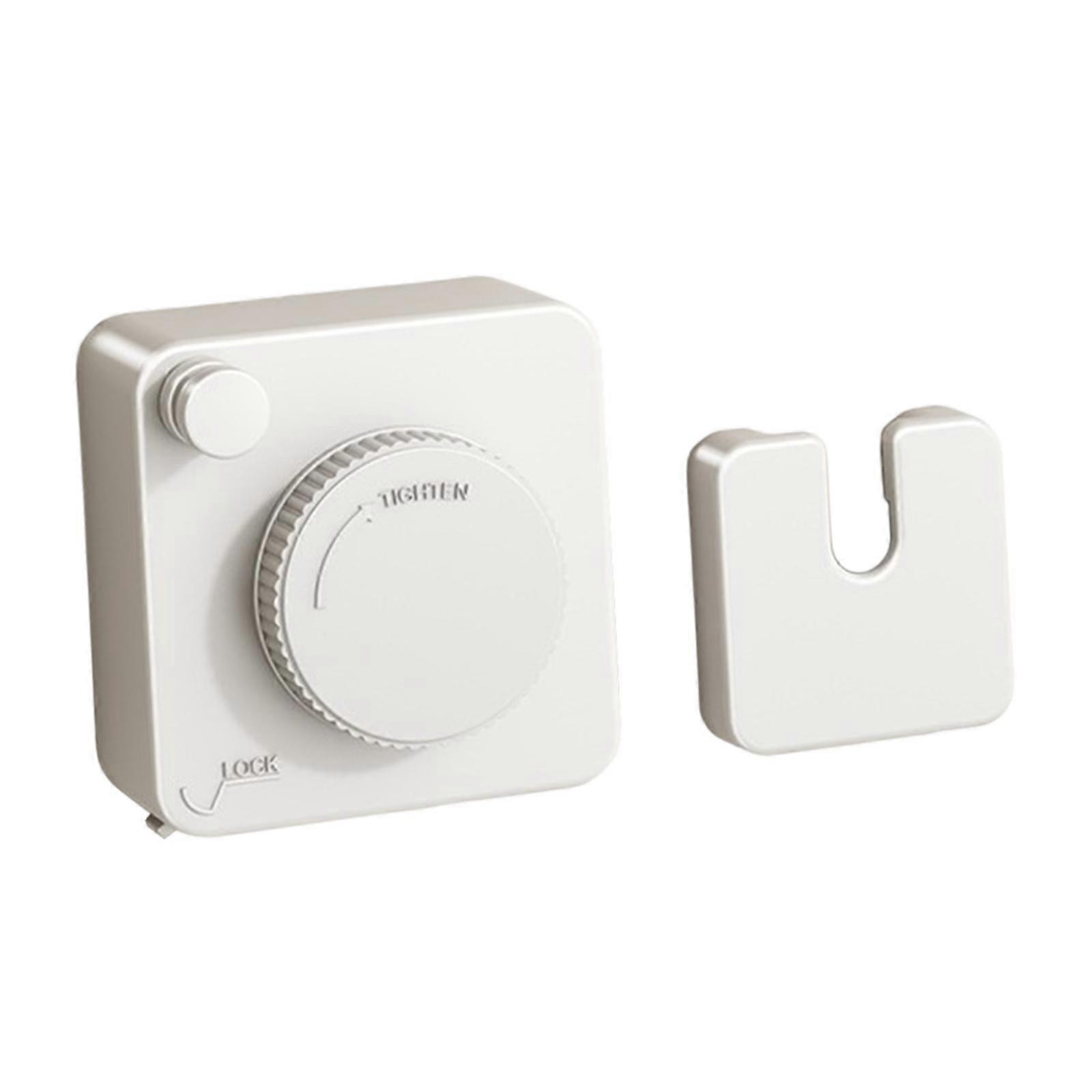 Retractable Clothesline Retractable Laundry for Apartment Home Bathroom white