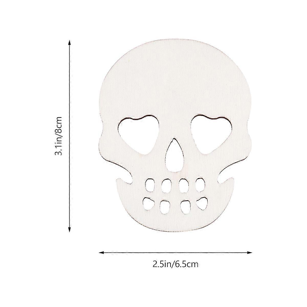 Halloween Party Decorations with Skull Wood Cutouts 240Pcs for DIY Projects