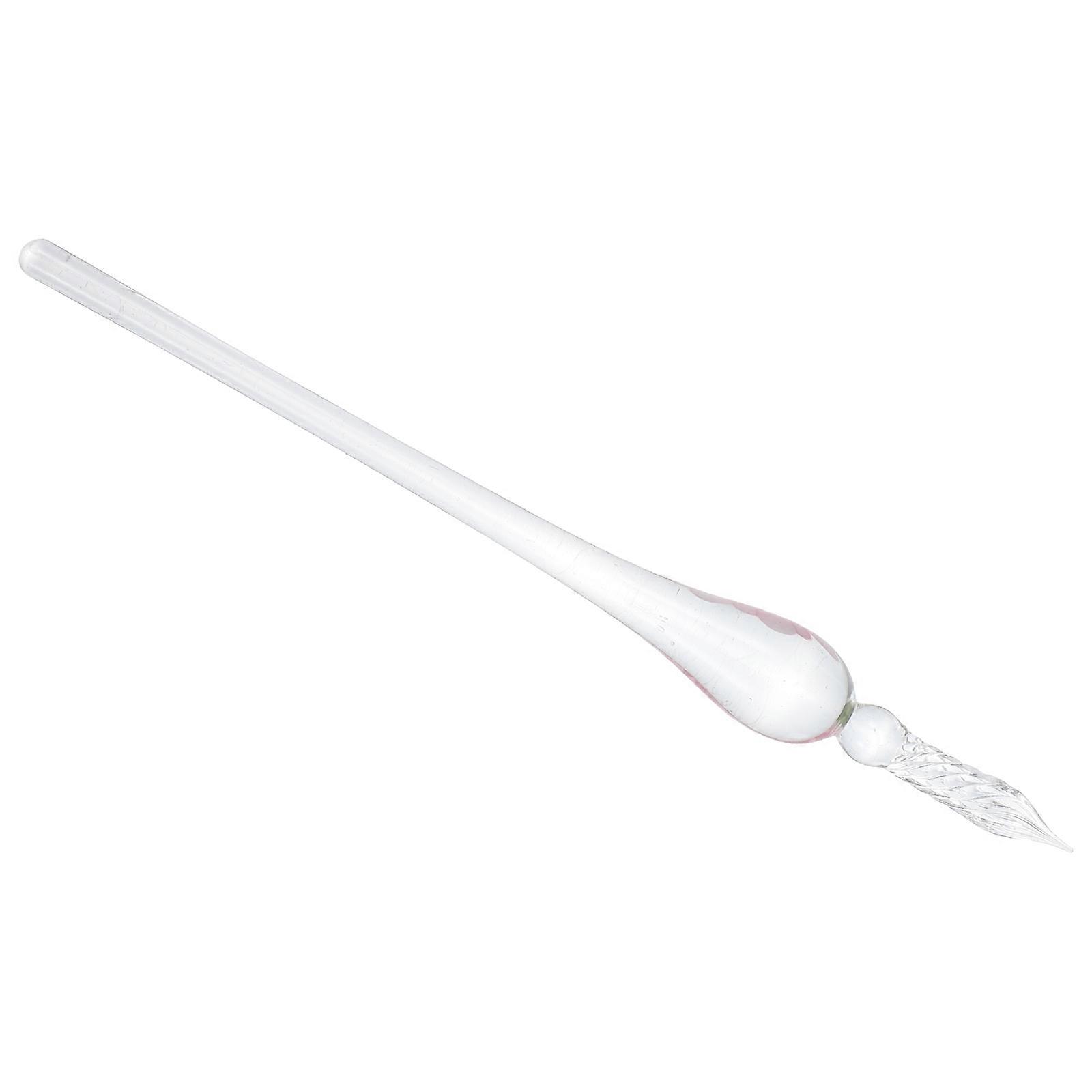 Clear Glass Pen Handmade Calligraphy Practice Pen 3Pcs for Writing Use