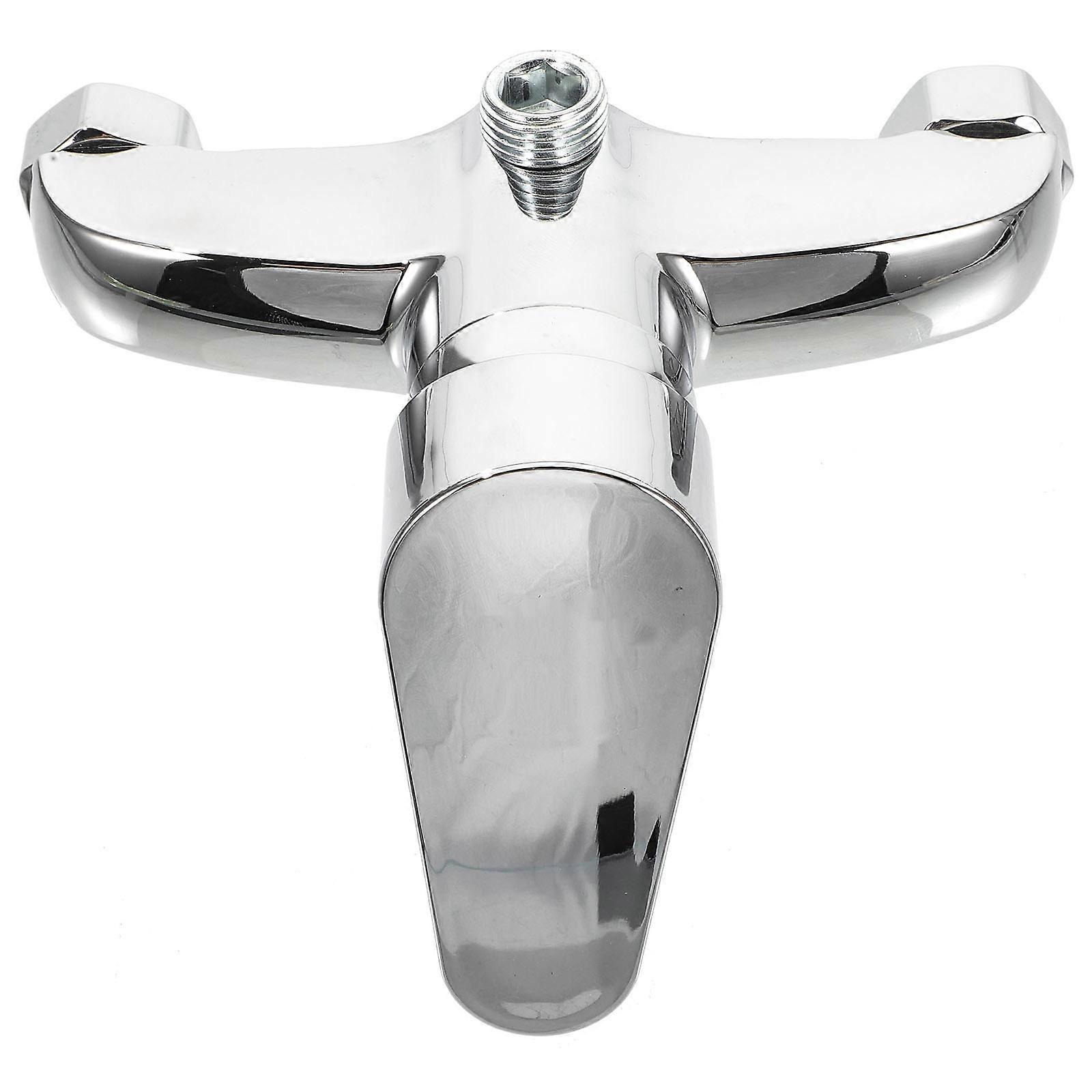 Wall-mounted Shower Water Separator With Adjustable Outlet Mode For Property Managers Silver 1Pcs