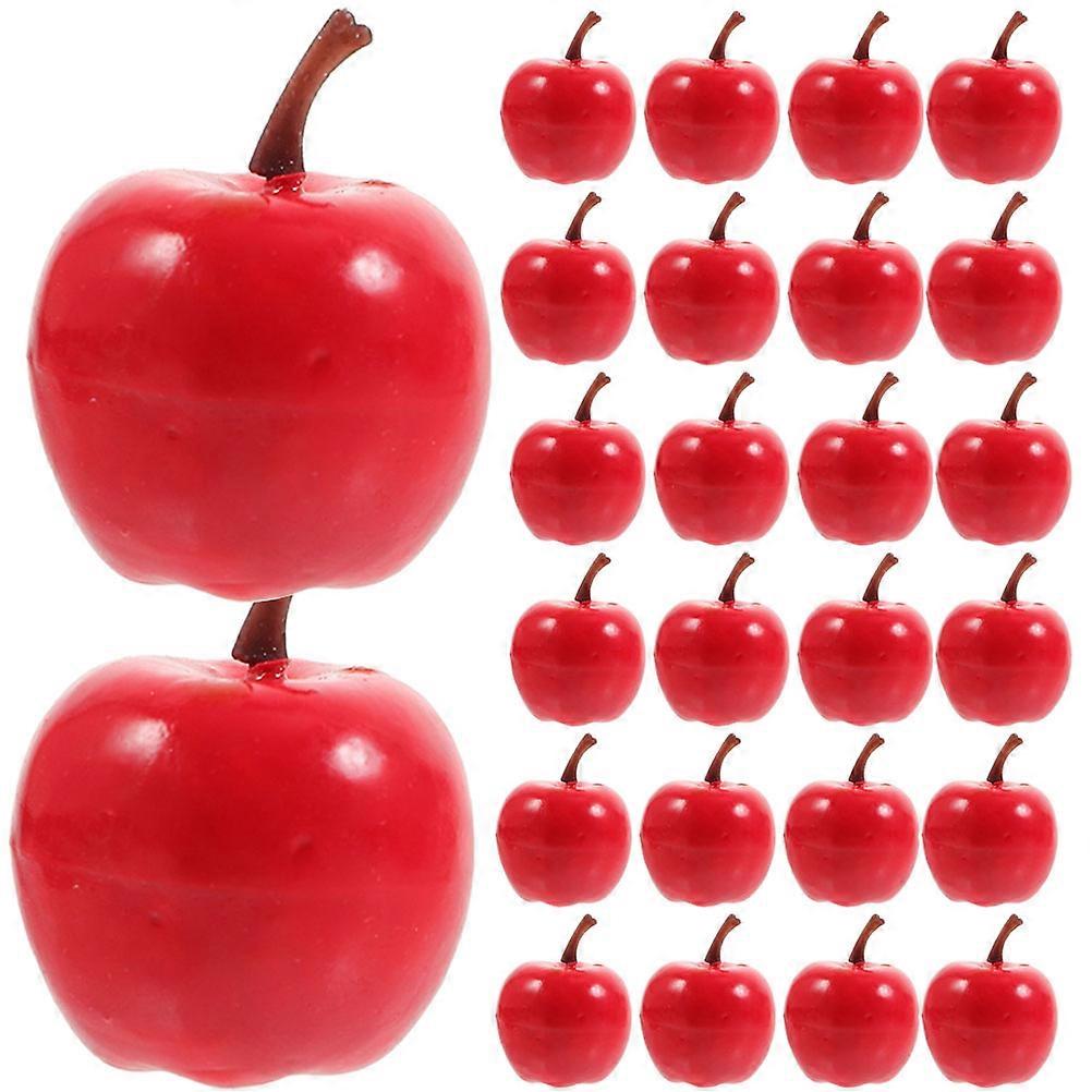 Miniature Foam Models for Decoration 80Pcs Red