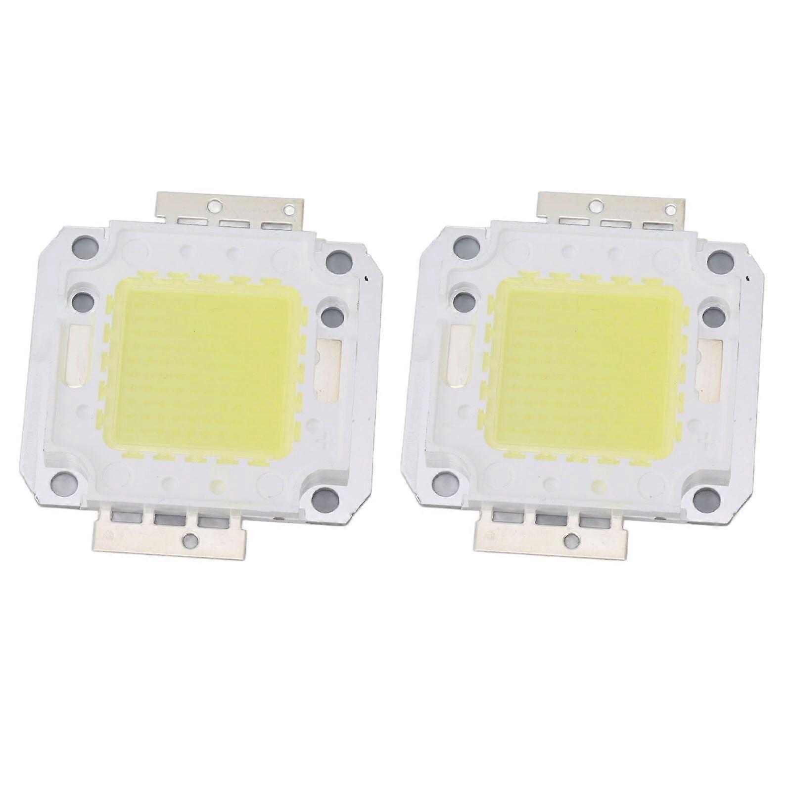 2 Pieces 100W COB LED Light Chip 9600LM 6000K LED Light Chip Beads for LED Casting Light 3236V